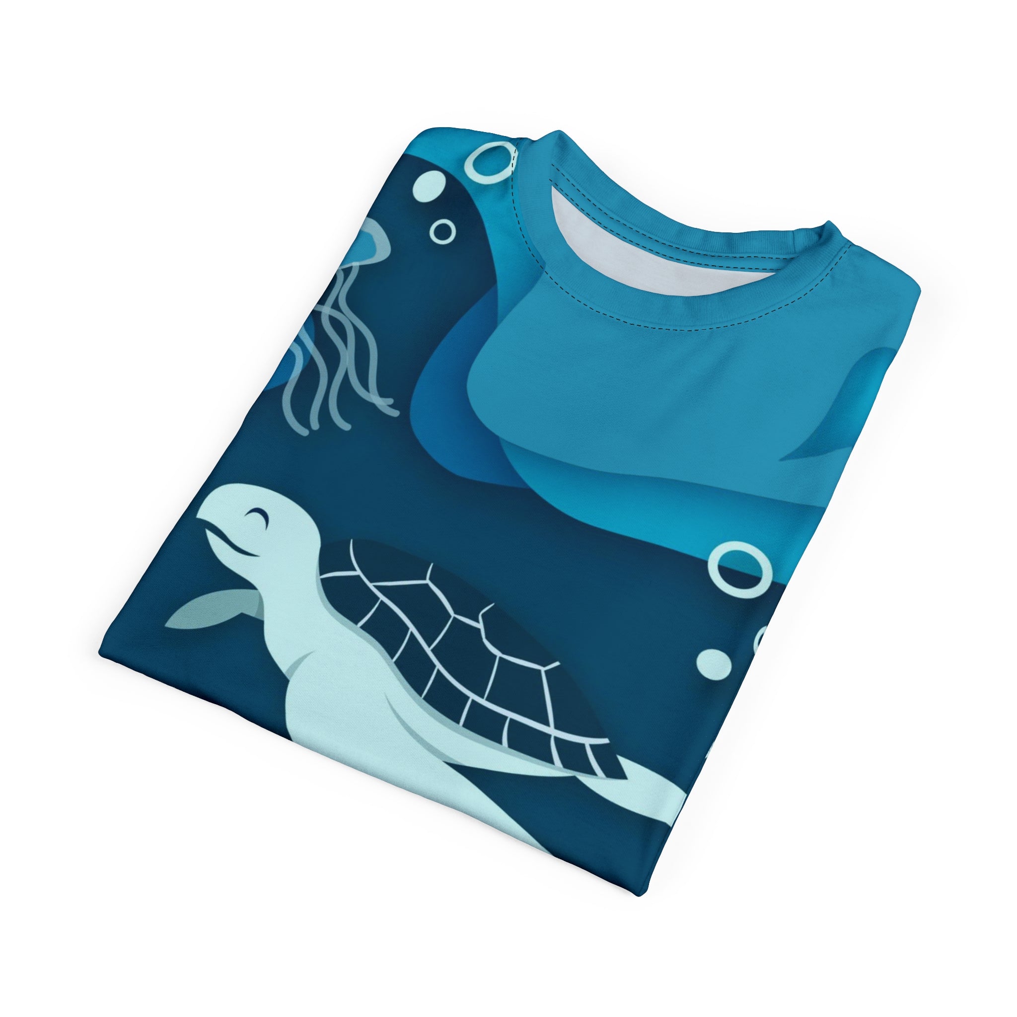 Sea Turtle Oceans Day All-Over Print Tee