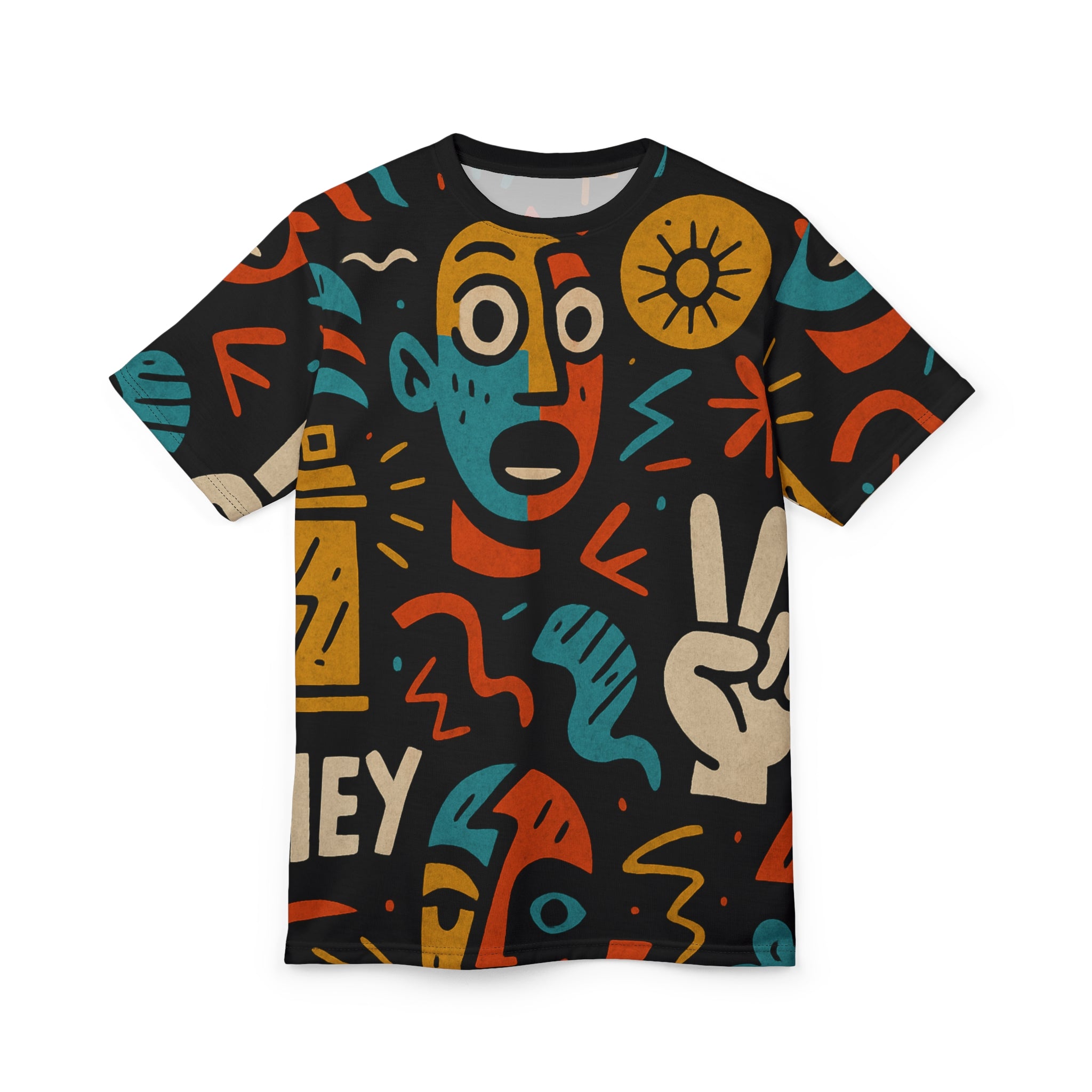 cubist face tee