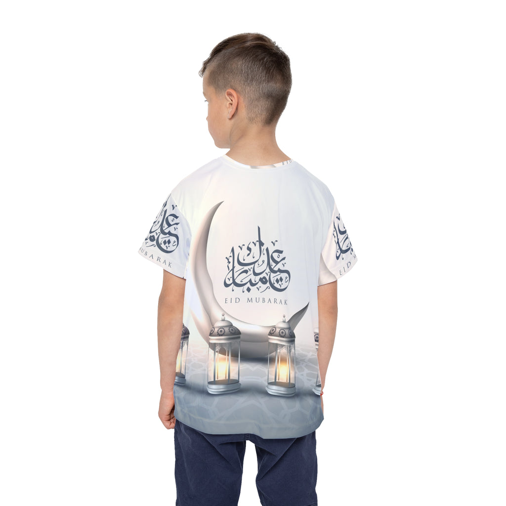 Kids Eid Mubarak Jersey - Crescent & Lantern All-Over Print