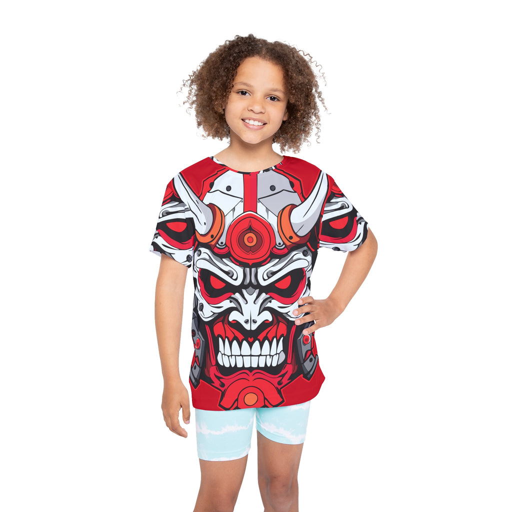 Kids Jersey – Red Oni Samurai Mask All-Over Print