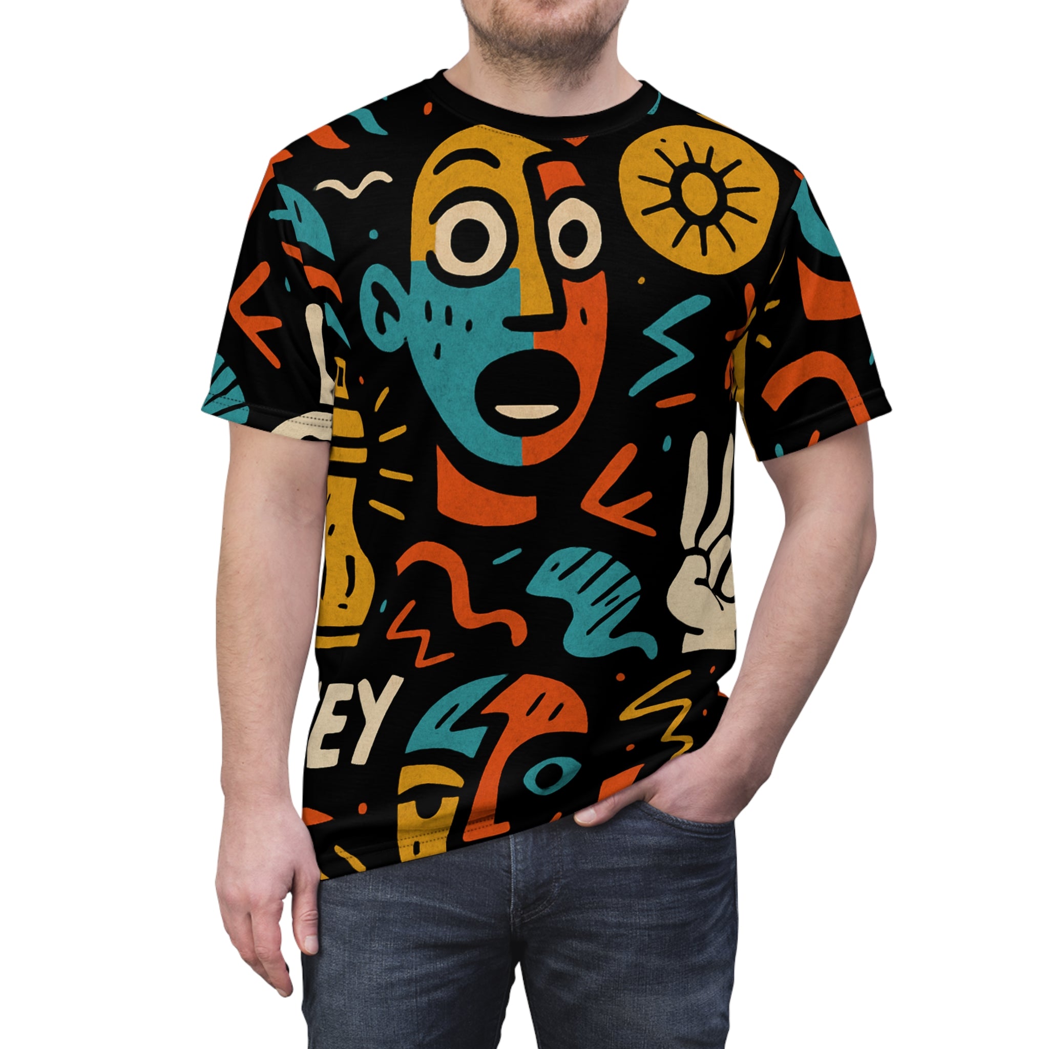 contemporary doodle shirt