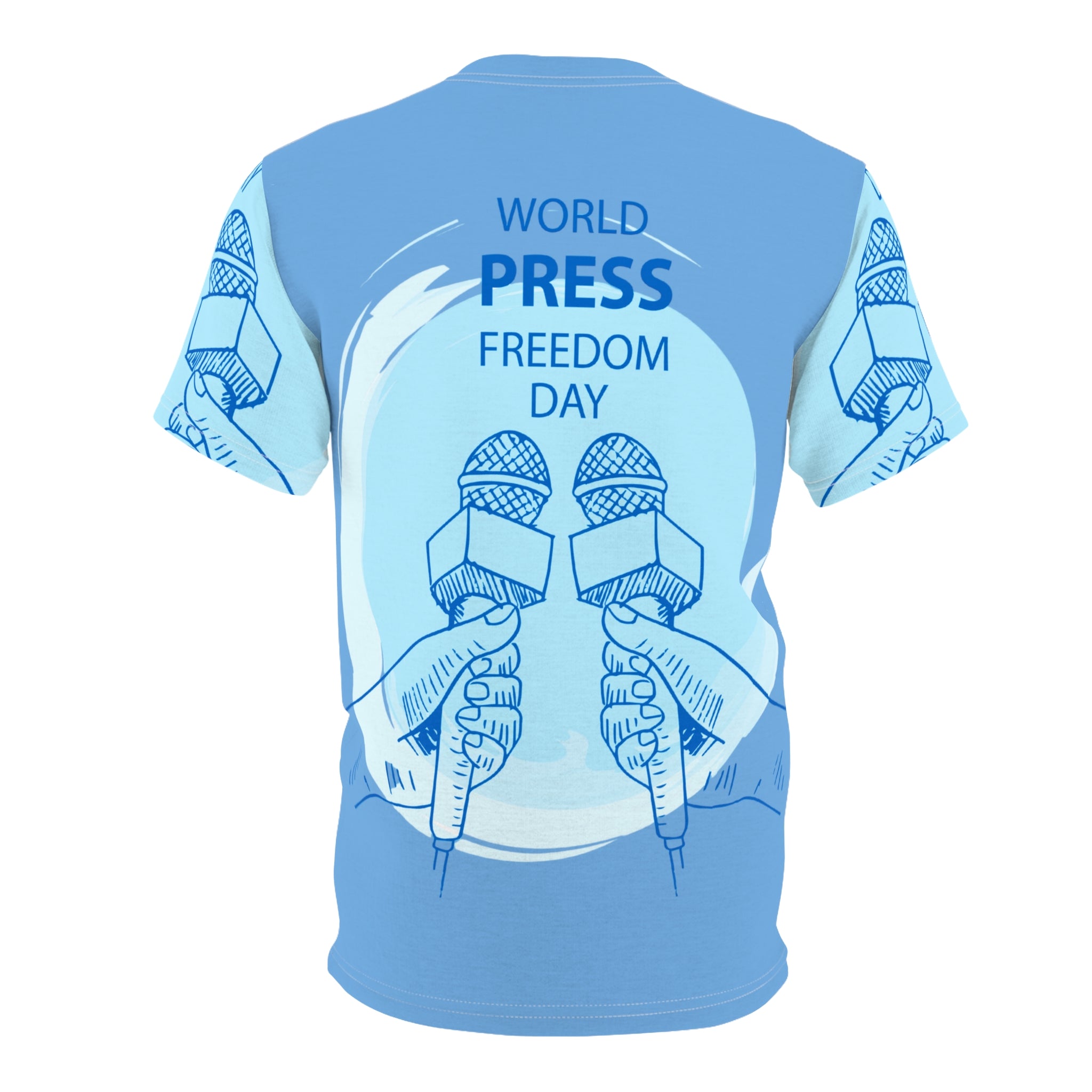 World Press Freedom Day Tee – Microphone Illustration Journalism Awareness Shirt