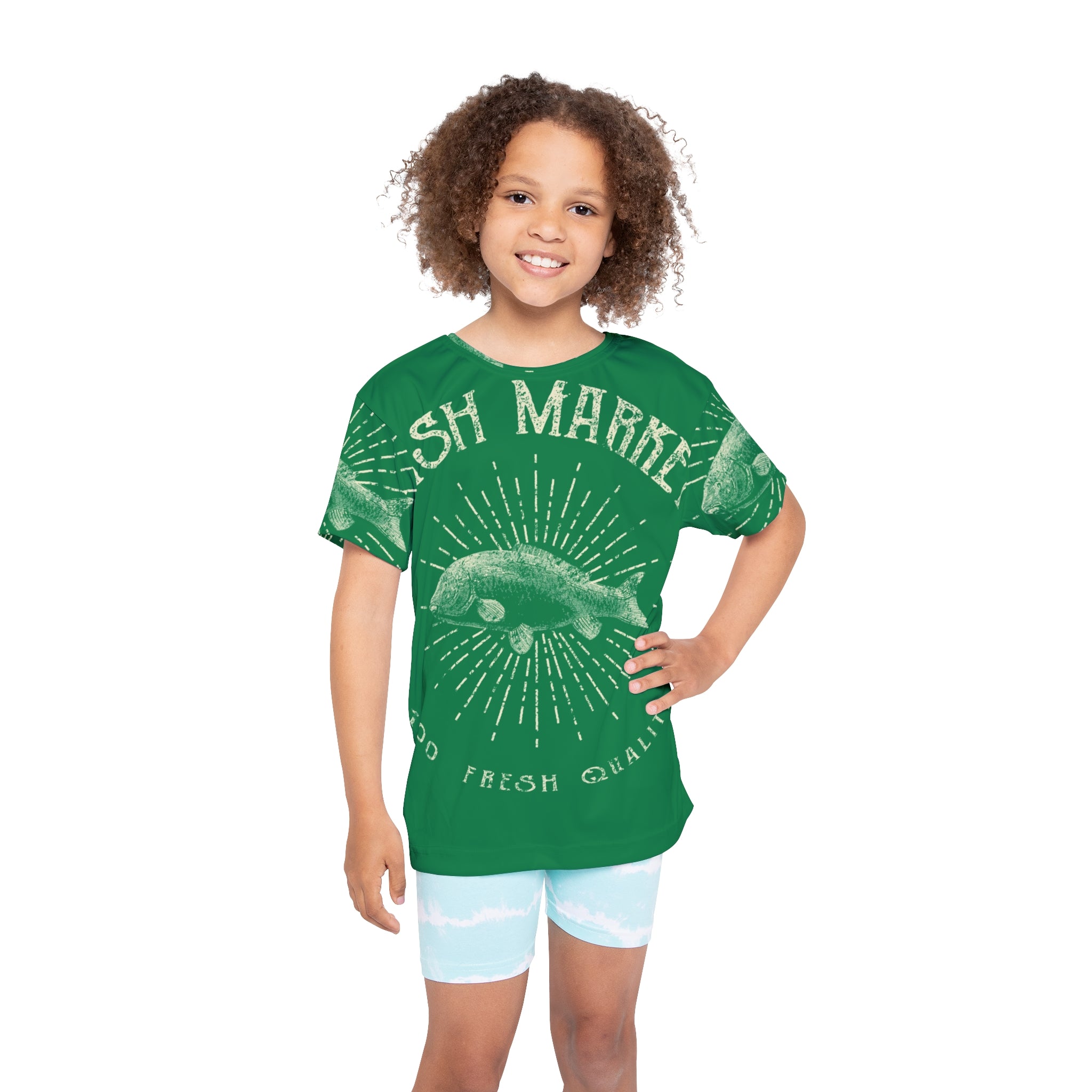 Kids Jersey - Vintage Fish Market Graphic