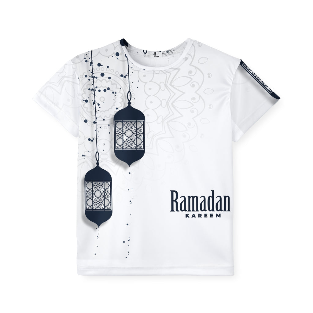 Ramadan Kareem Kids Jersey — Lantern Graphic AOP Sports Tee