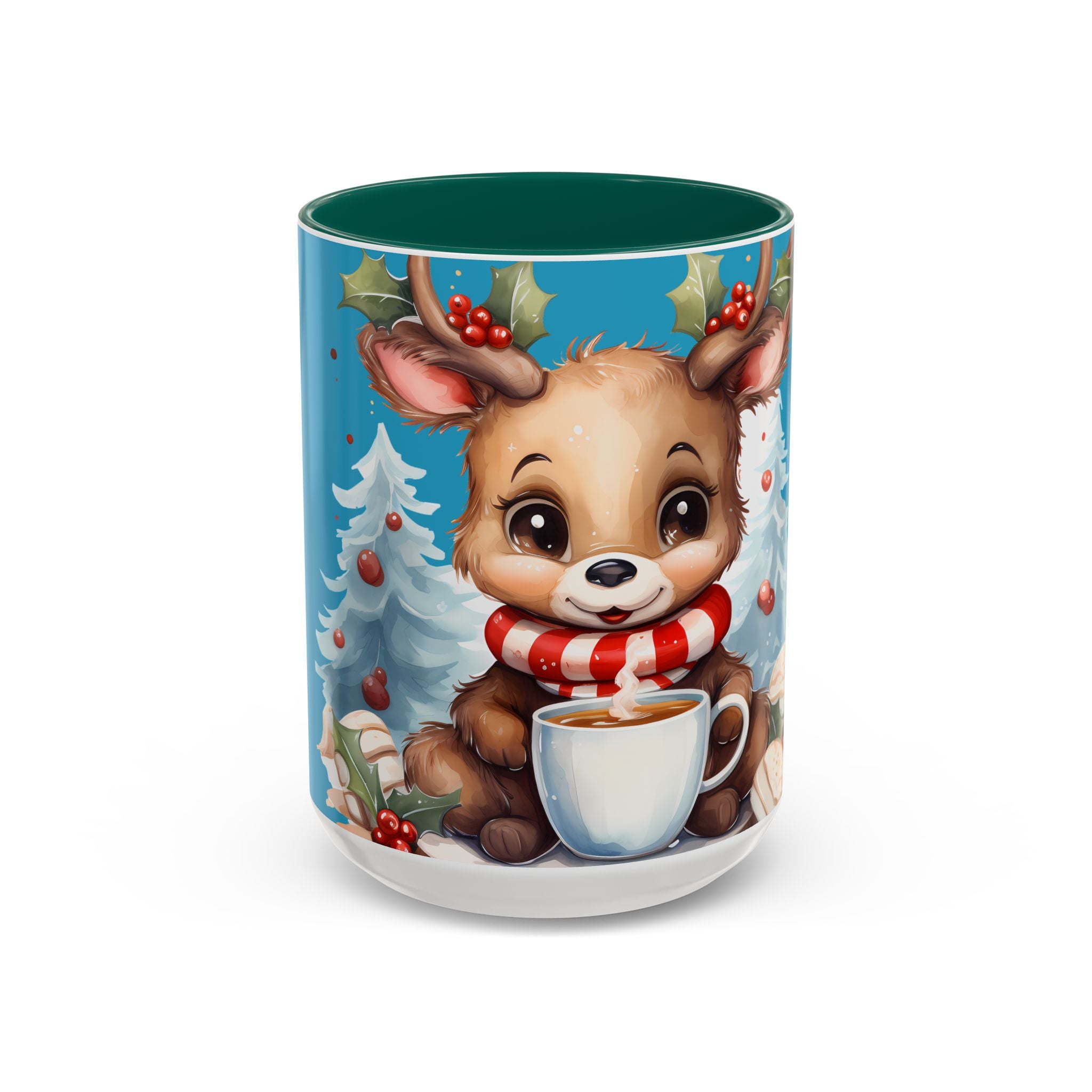 Cute Christmas Reindeer Coffee Mug (11oz & 15oz)