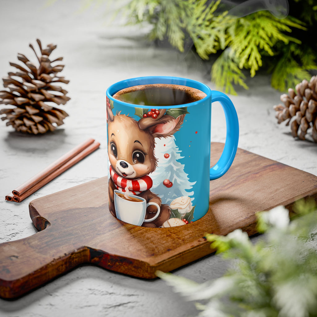 Cute Christmas Reindeer Coffee Mug (11oz & 15oz)