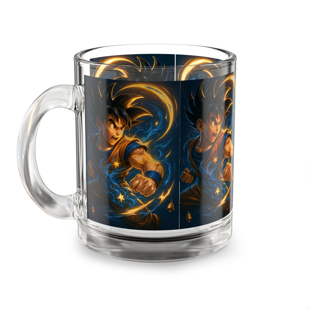 Dragon Warrior Glass Mug — 10oz Anime Energy Coffee Cup