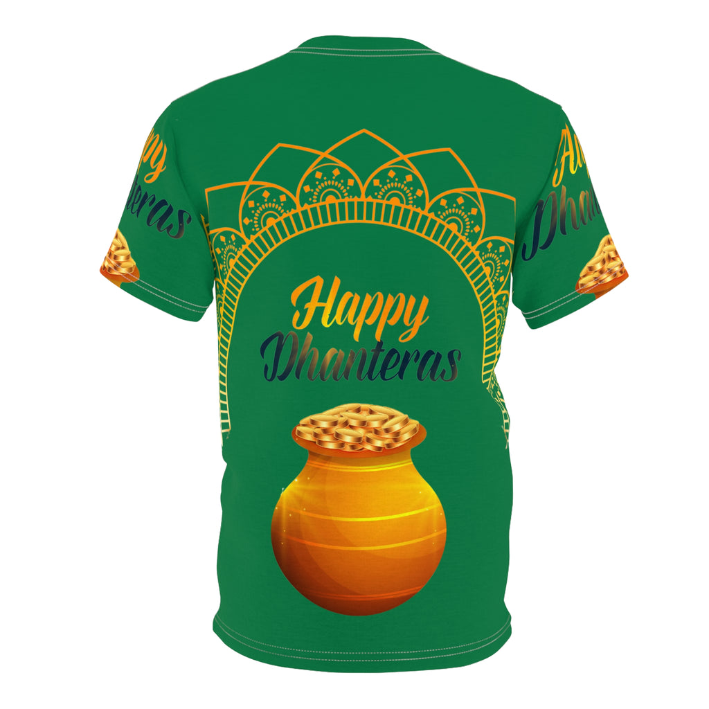 Dhanteras Celebration Tee — "Happy Dhanteras" Pot Design
