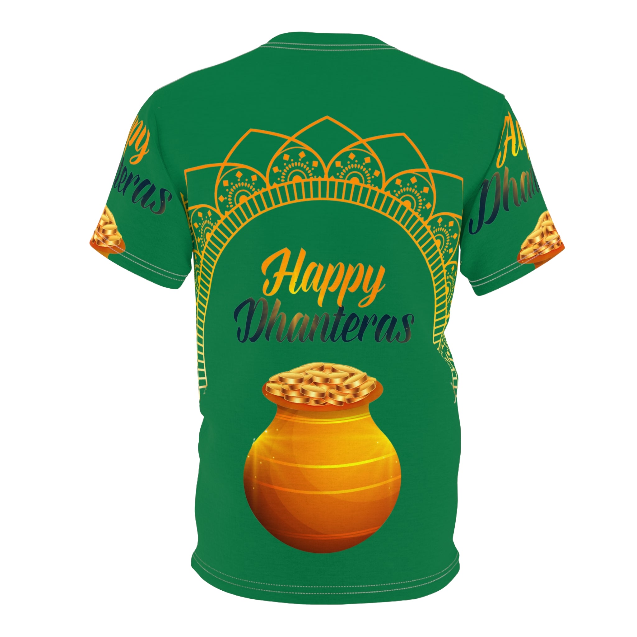 Dhanteras Celebration Tee — "Happy Dhanteras" Pot Design
