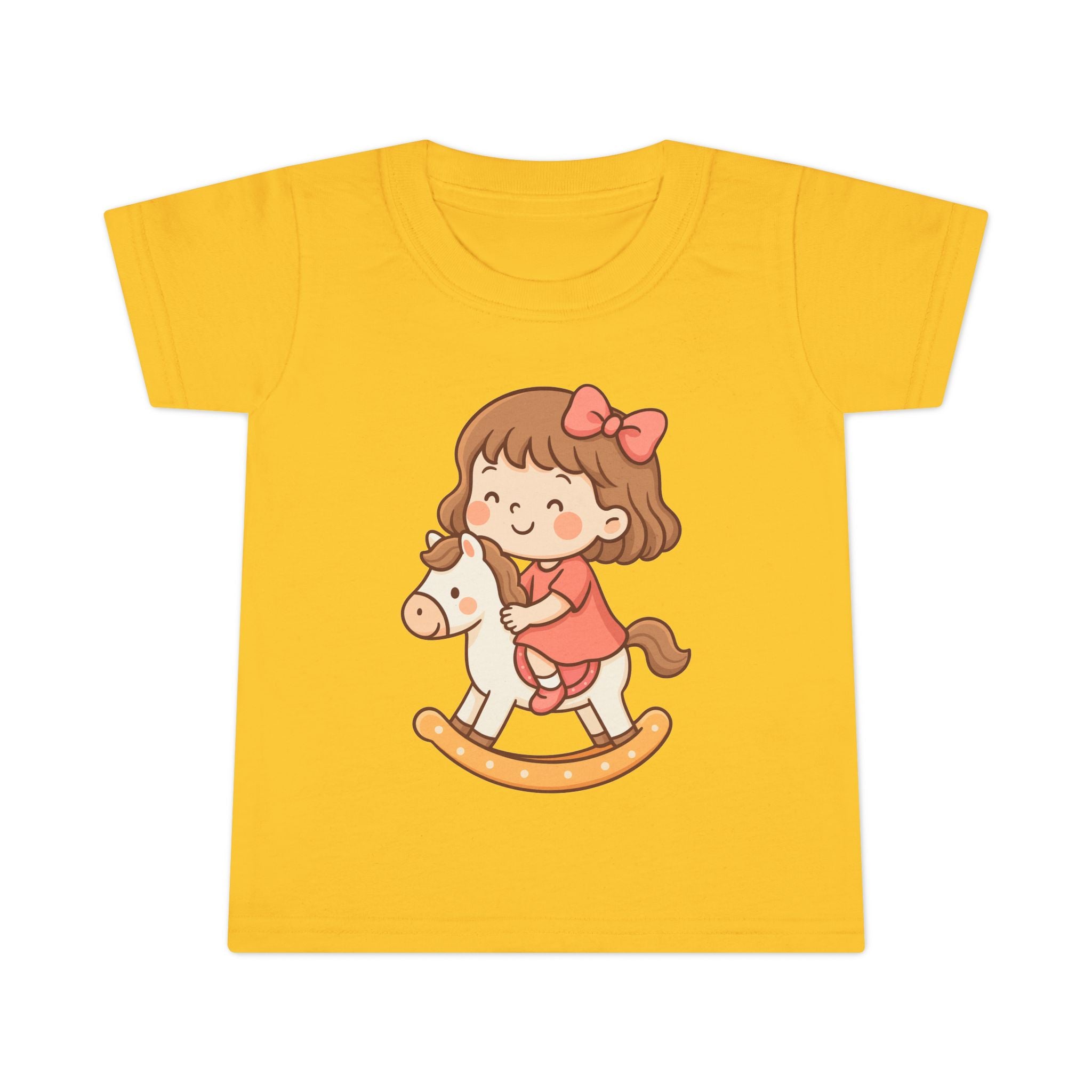 Toddler T-Shirt with Adorable Rocking Horse Design, Cute Kids Shirt, Baby Shower Gift, Playtime Outfit, Toddler Apparel