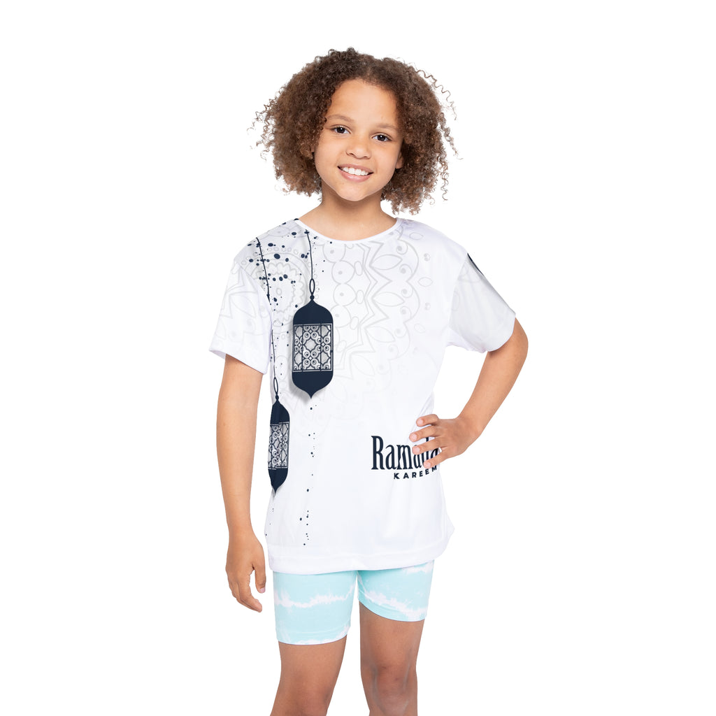 Ramadan Kareem Kids Jersey — Lantern Graphic AOP Sports Tee