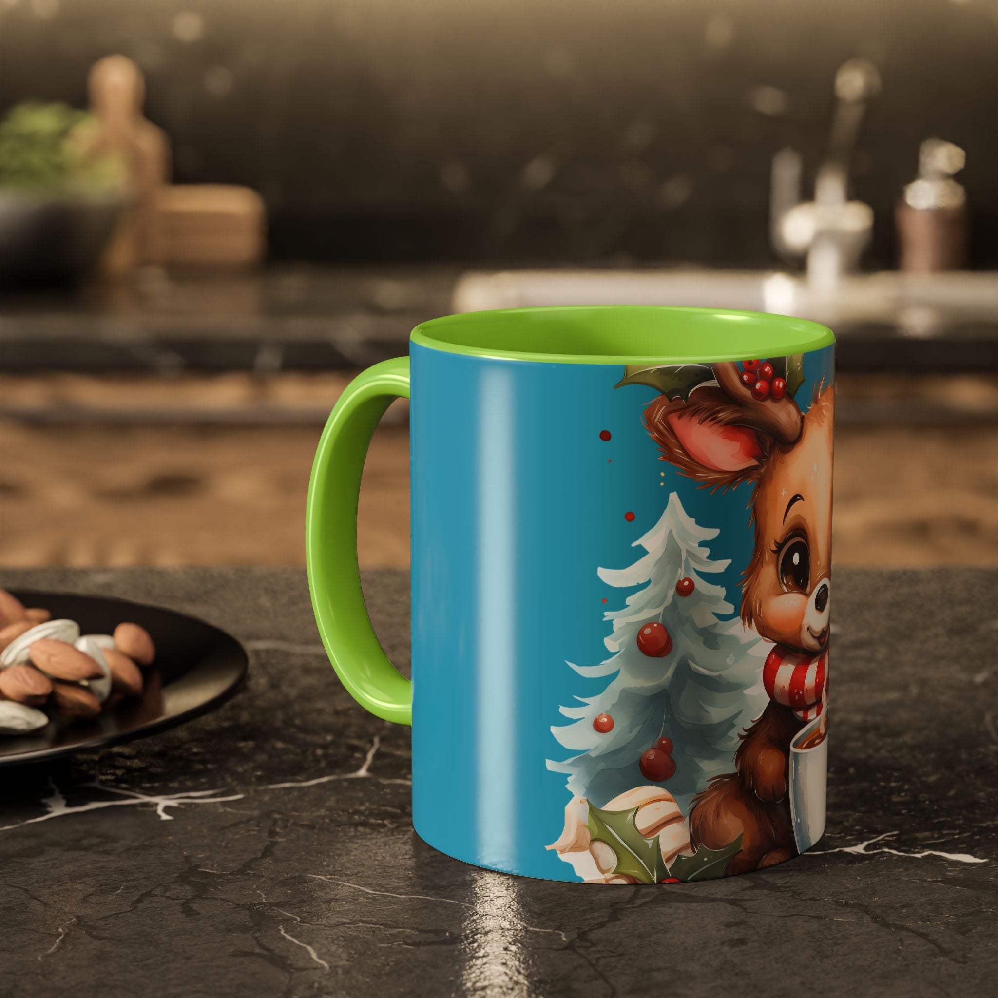 Cute Christmas Reindeer Coffee Mug (11oz & 15oz)