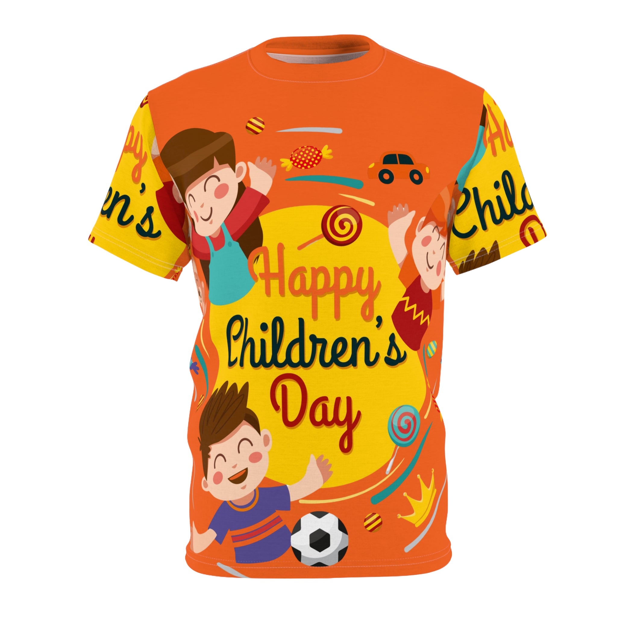 Happy Children’s Day Kids Tee — Colorful Celebration All-Over Print