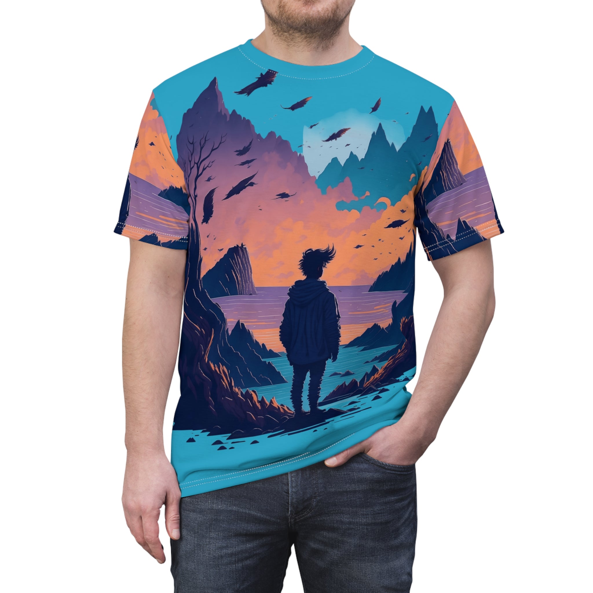 Scenic Sunset Silhouette Tee