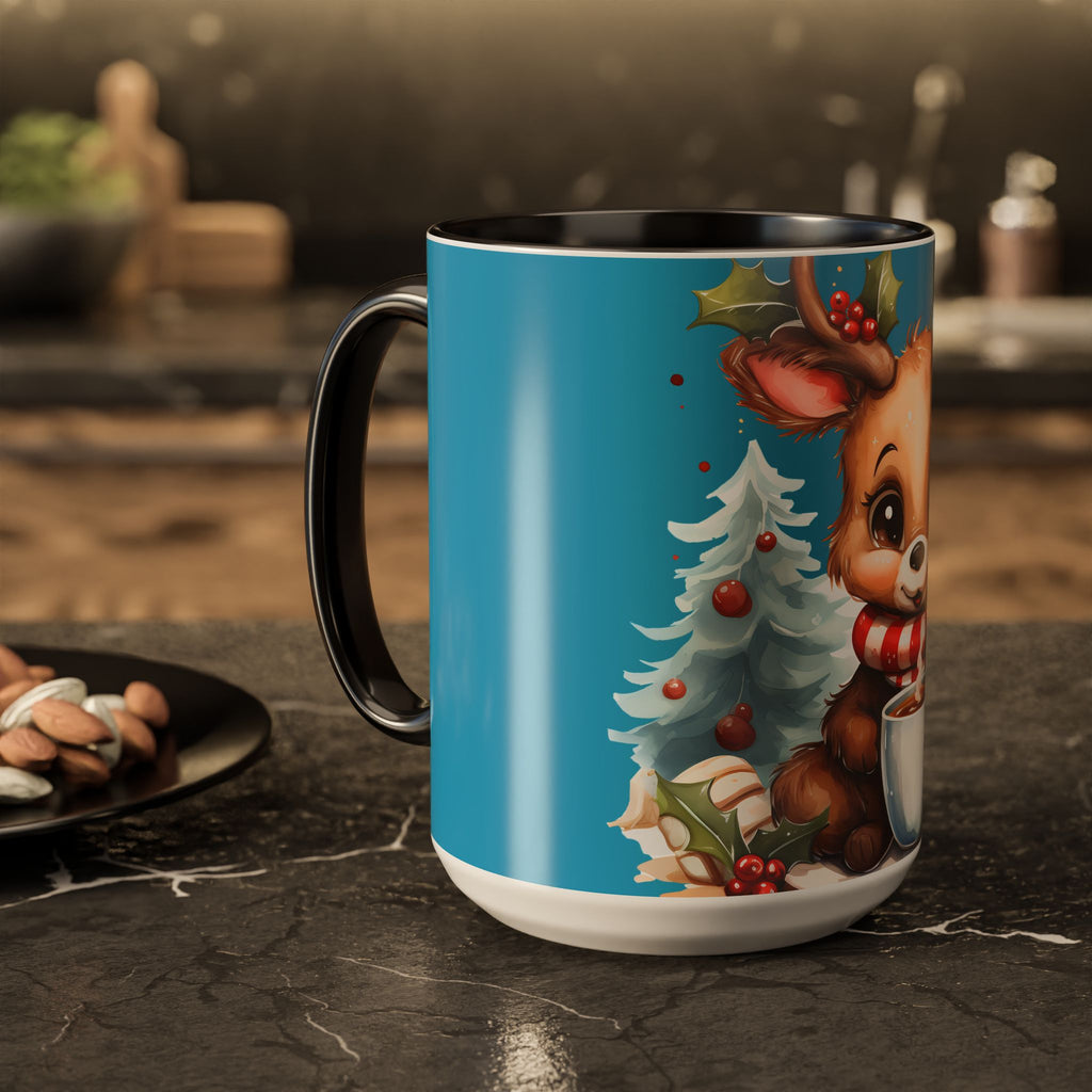 Cute Christmas Reindeer Coffee Mug (11oz & 15oz)