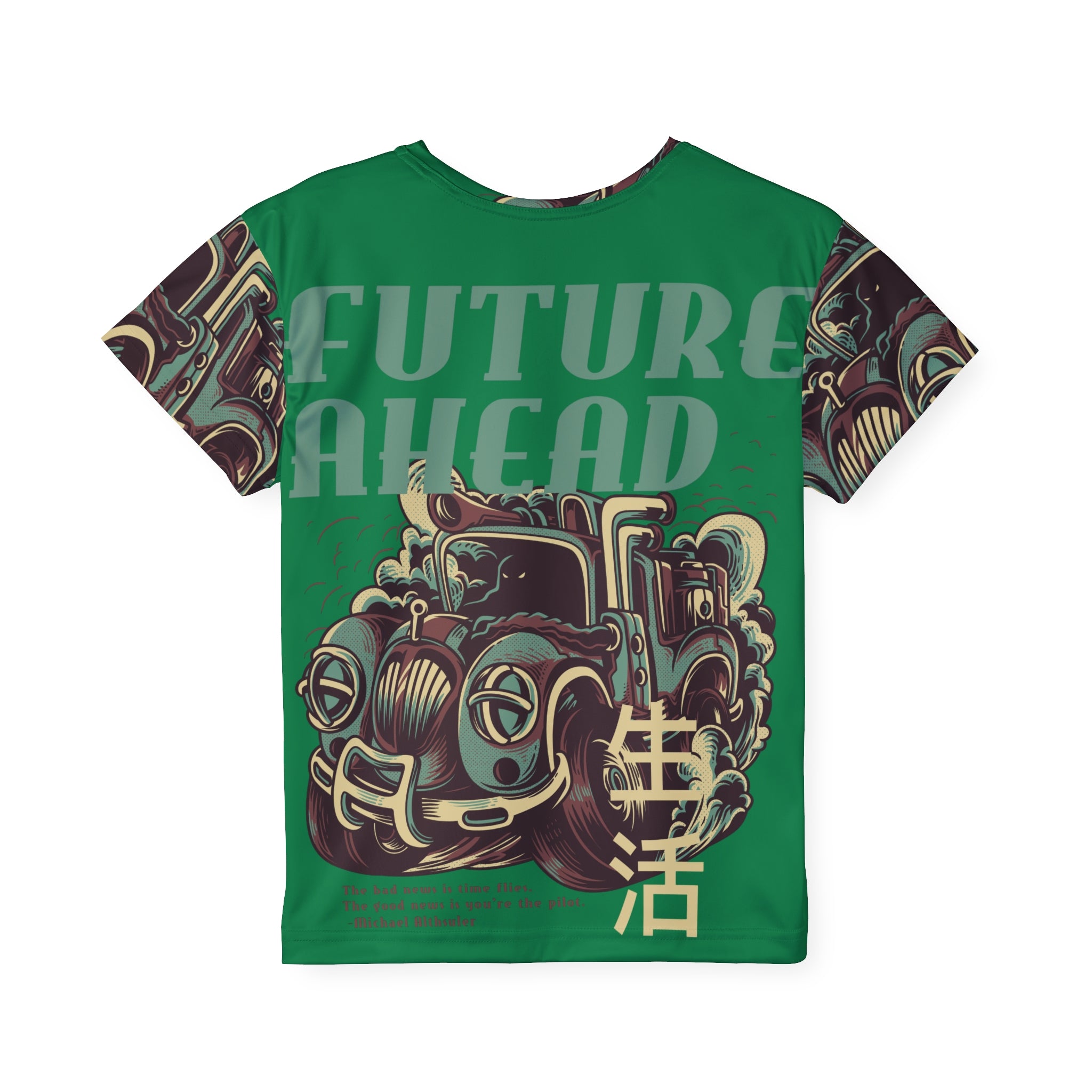 Kids Jersey – "Future Ahead" Vintage Car Graphic Tee