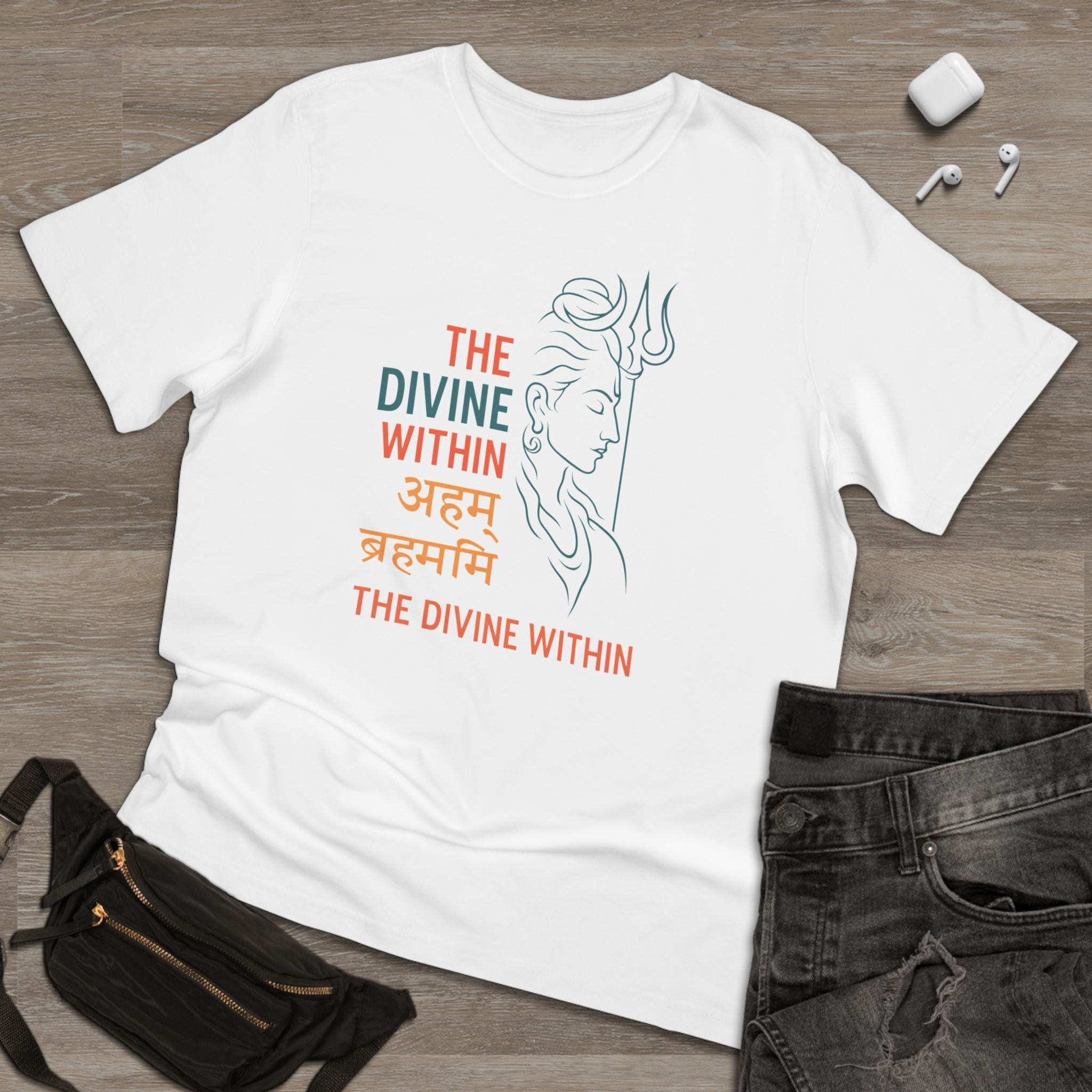 Spiritual Unisex T-shirt, Meditative Tee, Yoga Apparel, Divine Design Shirt, Gift for Mindfulness, Festival Wear