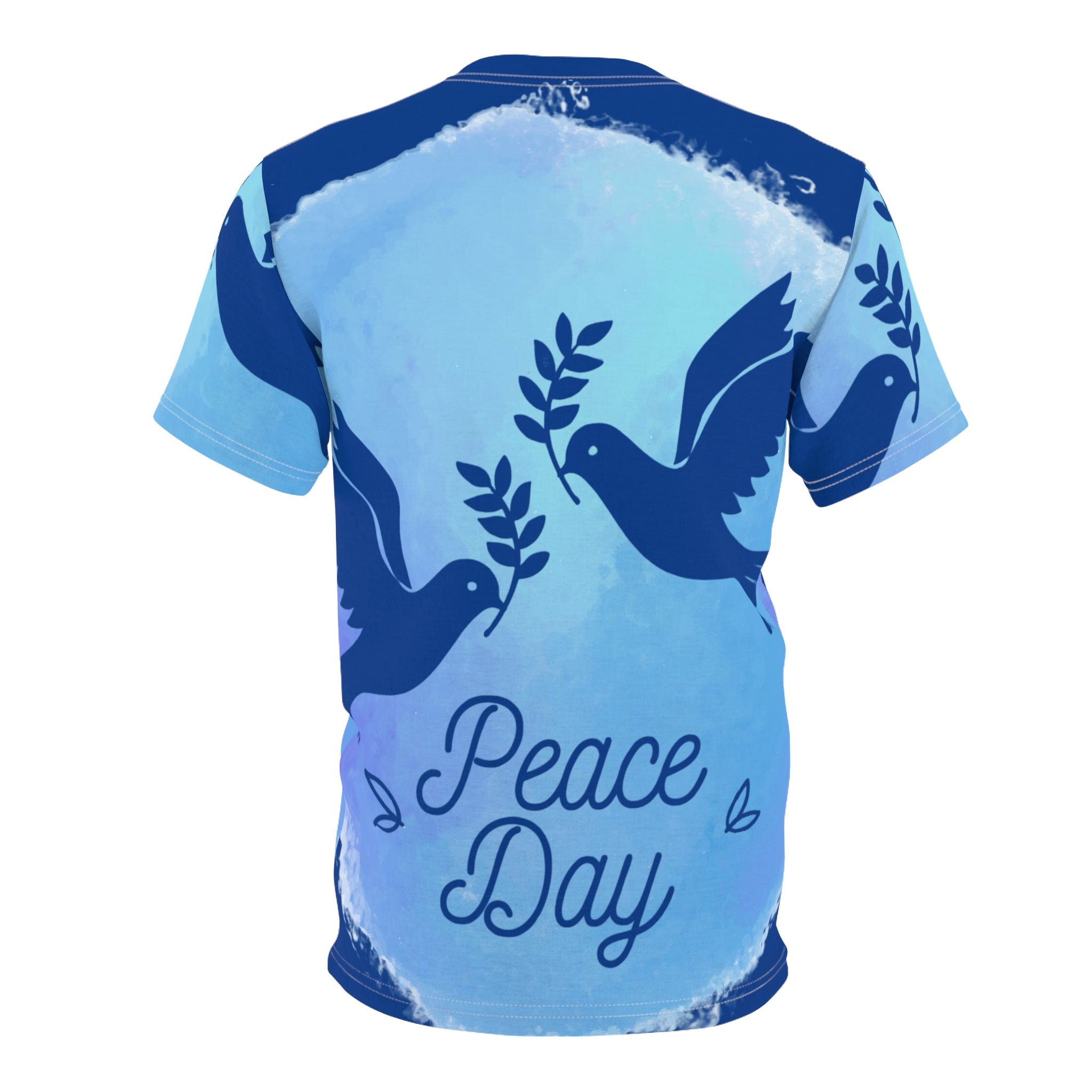 Peace Day All-Over Print Tee with Dove Design