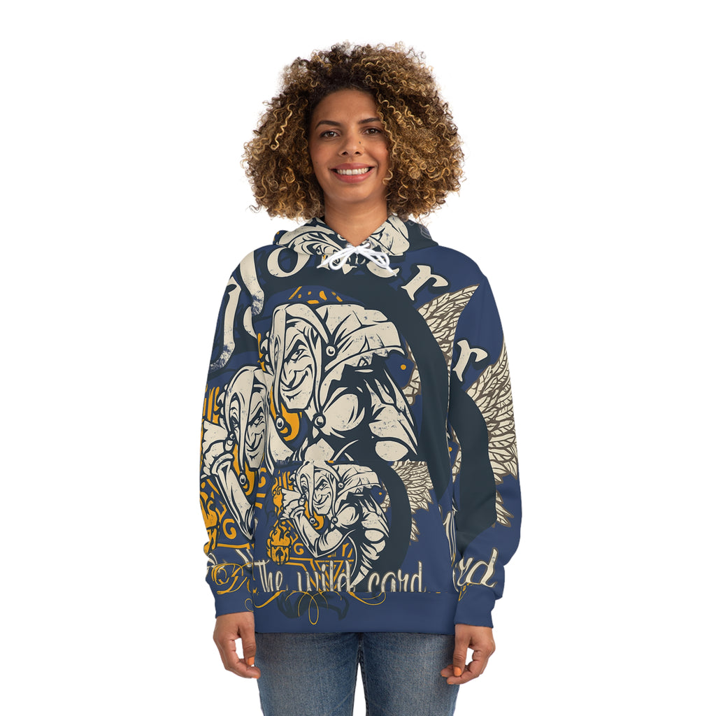 Joker Wildcard Graphic Hoodie — 'The Wild Card, Don't Trick' All-Over Print