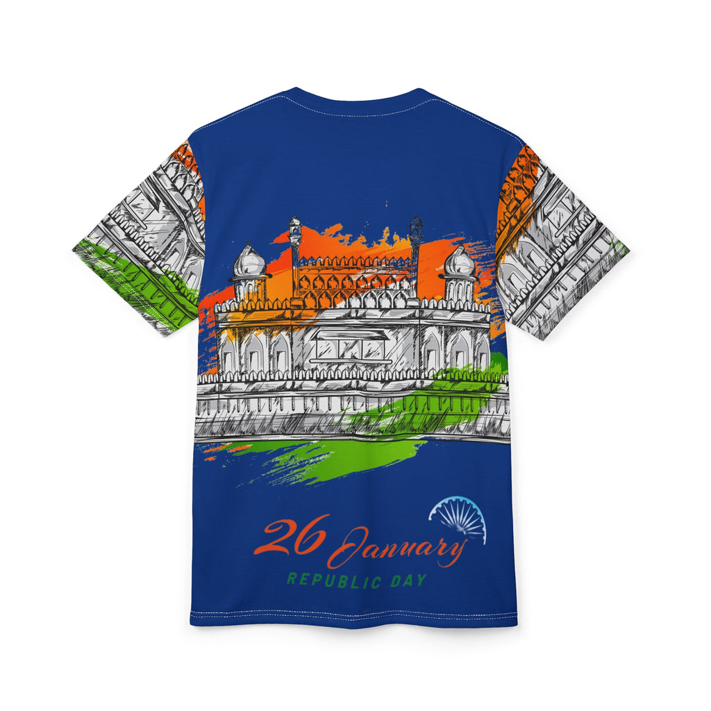 Republic Day 26 January Tee — India Tricolor Monument All-Over Print