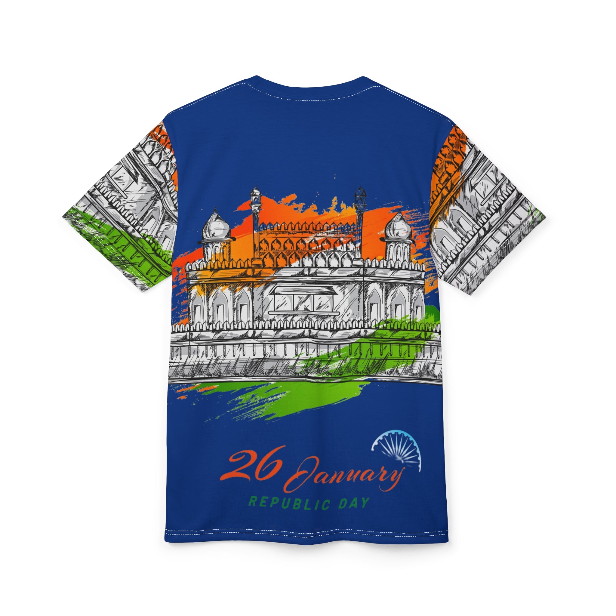 Republic Day 26 January Tee — India Tricolor Monument All-Over Print