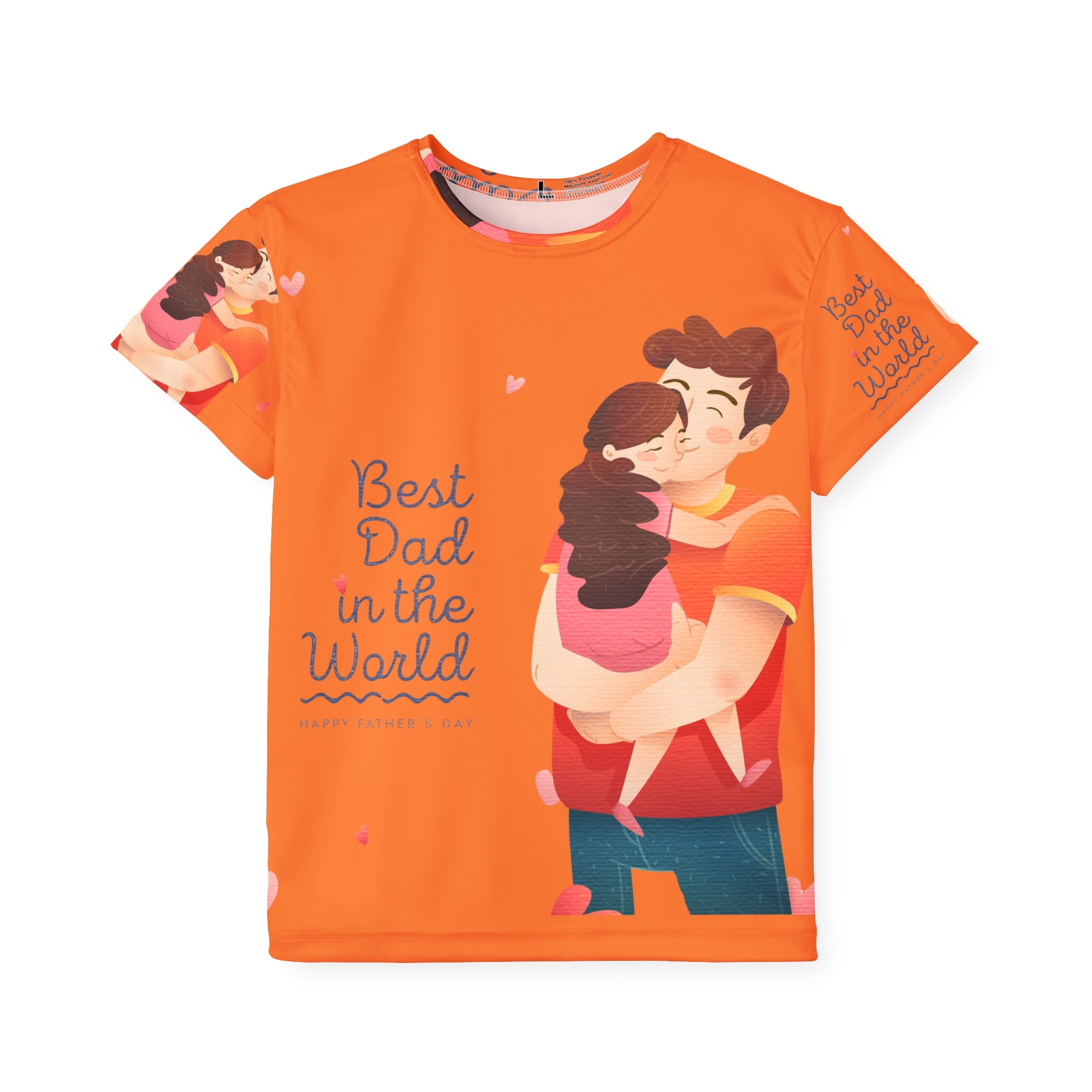 Kids Jersey — “Best Dad in the World” Father’s Day Sports Tee