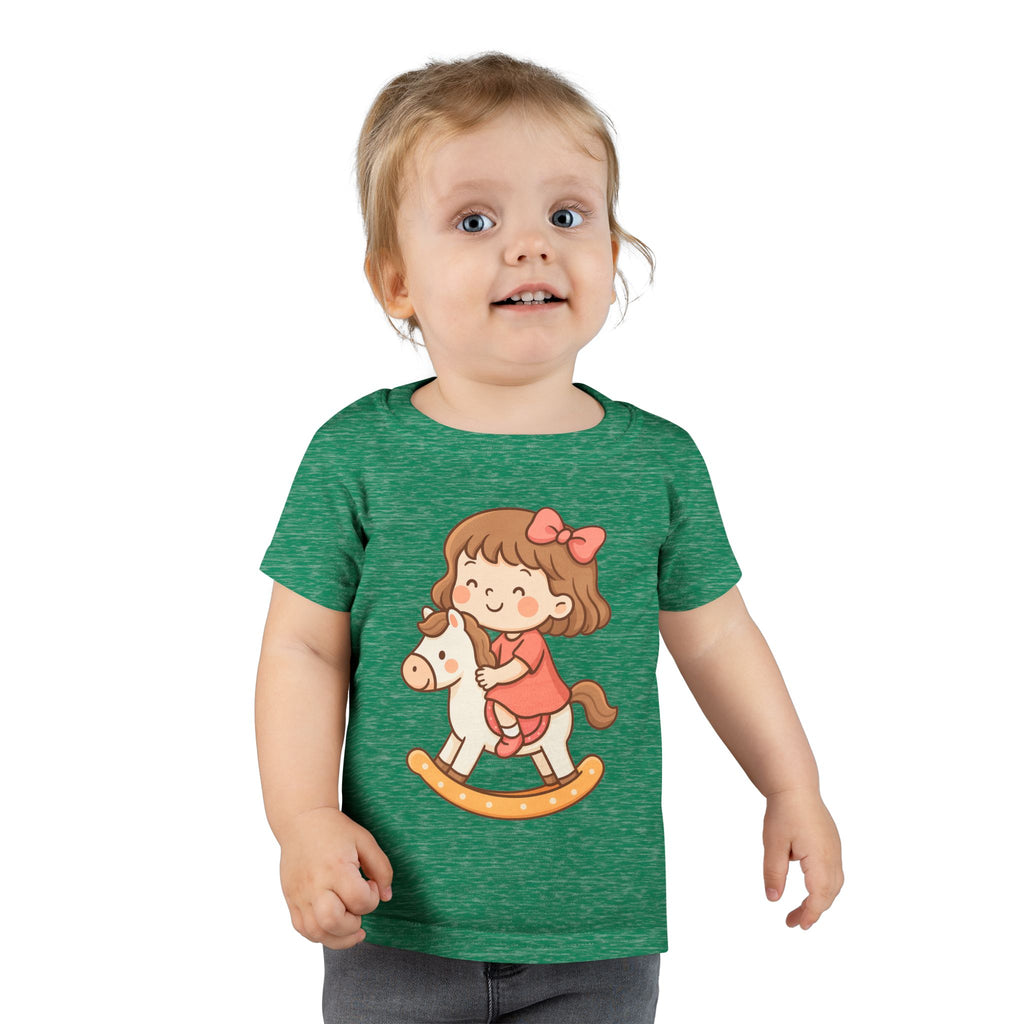 Toddler T-Shirt with Adorable Rocking Horse Design, Cute Kids Shirt, Baby Shower Gift, Playtime Outfit, Toddler Apparel