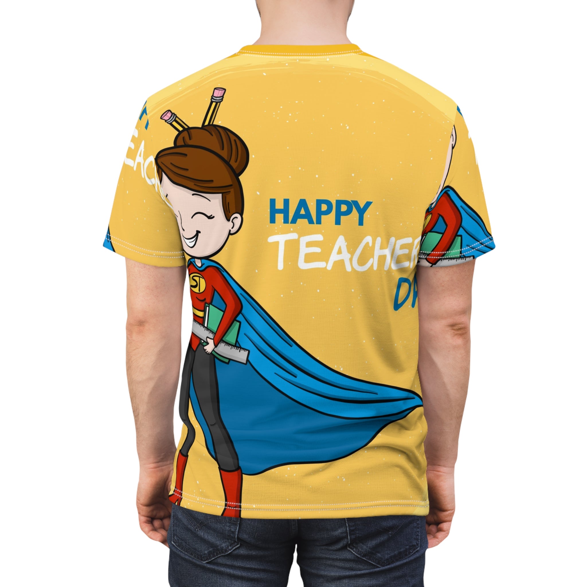 Happy Teacher Day Superhero Tee