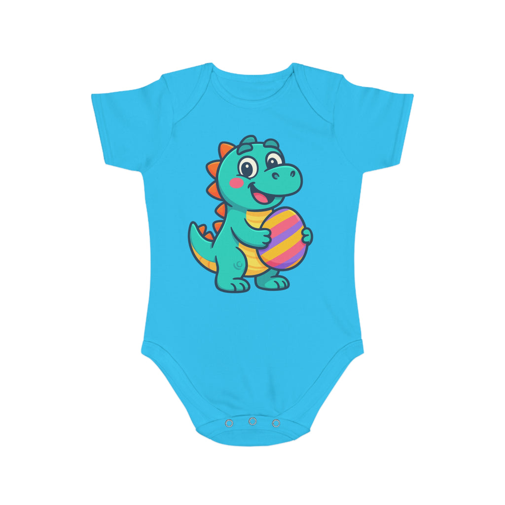 Cute Dinosaur Baby Bodysuit, Infant Onesie, Toddler Outfit, Baby Shower Gift, Easter Celebration Clothes, Adorable Baby Apparel