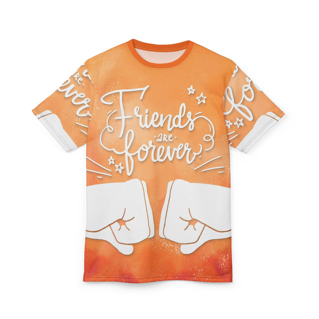 Friends Are Forever Tee — Orange Fist Bump Friendship T-Shirt