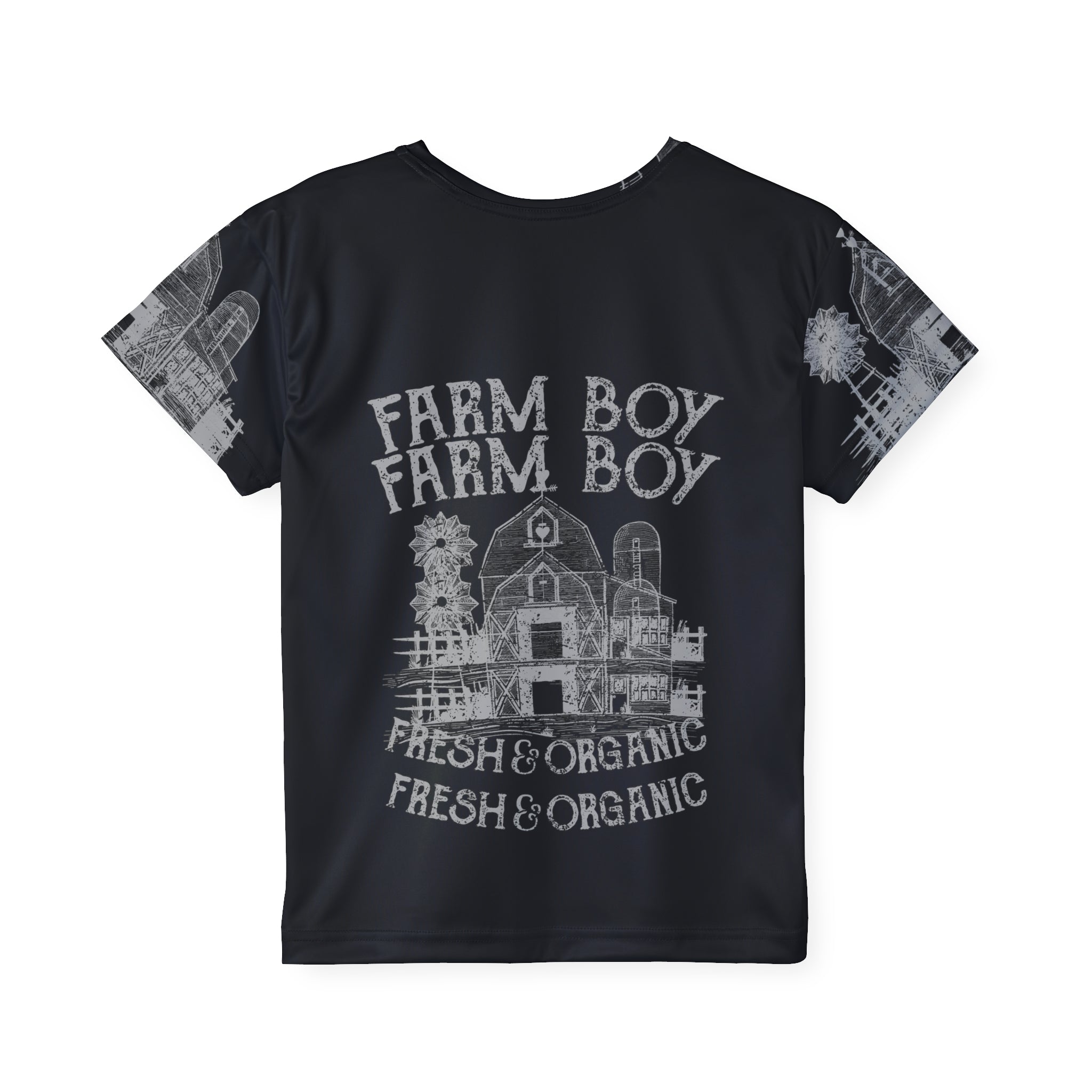 Kids Jersey — "Farm Boy Fresh & Organic" Graphic Tee
