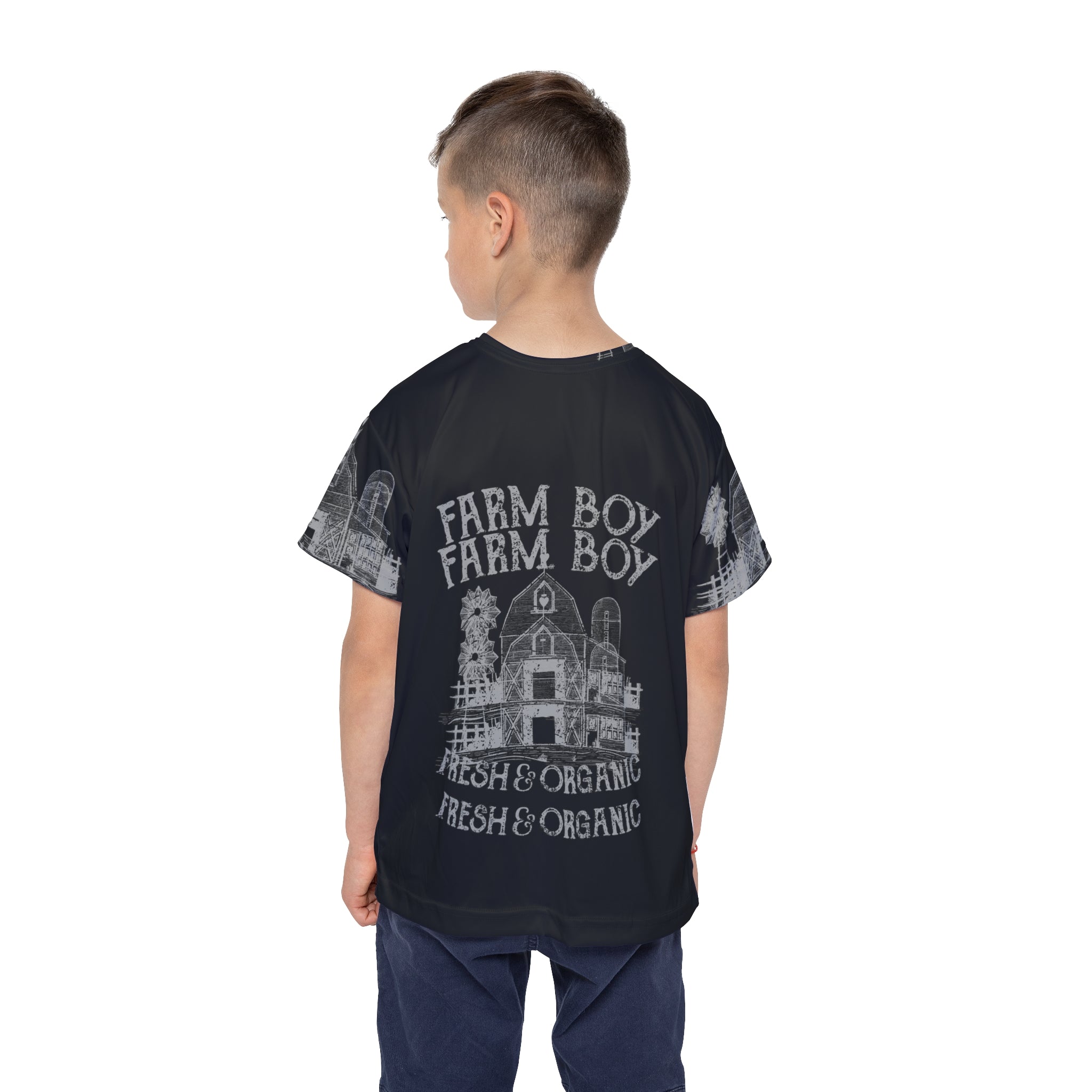 Kids Jersey — "Farm Boy Fresh & Organic" Graphic Tee