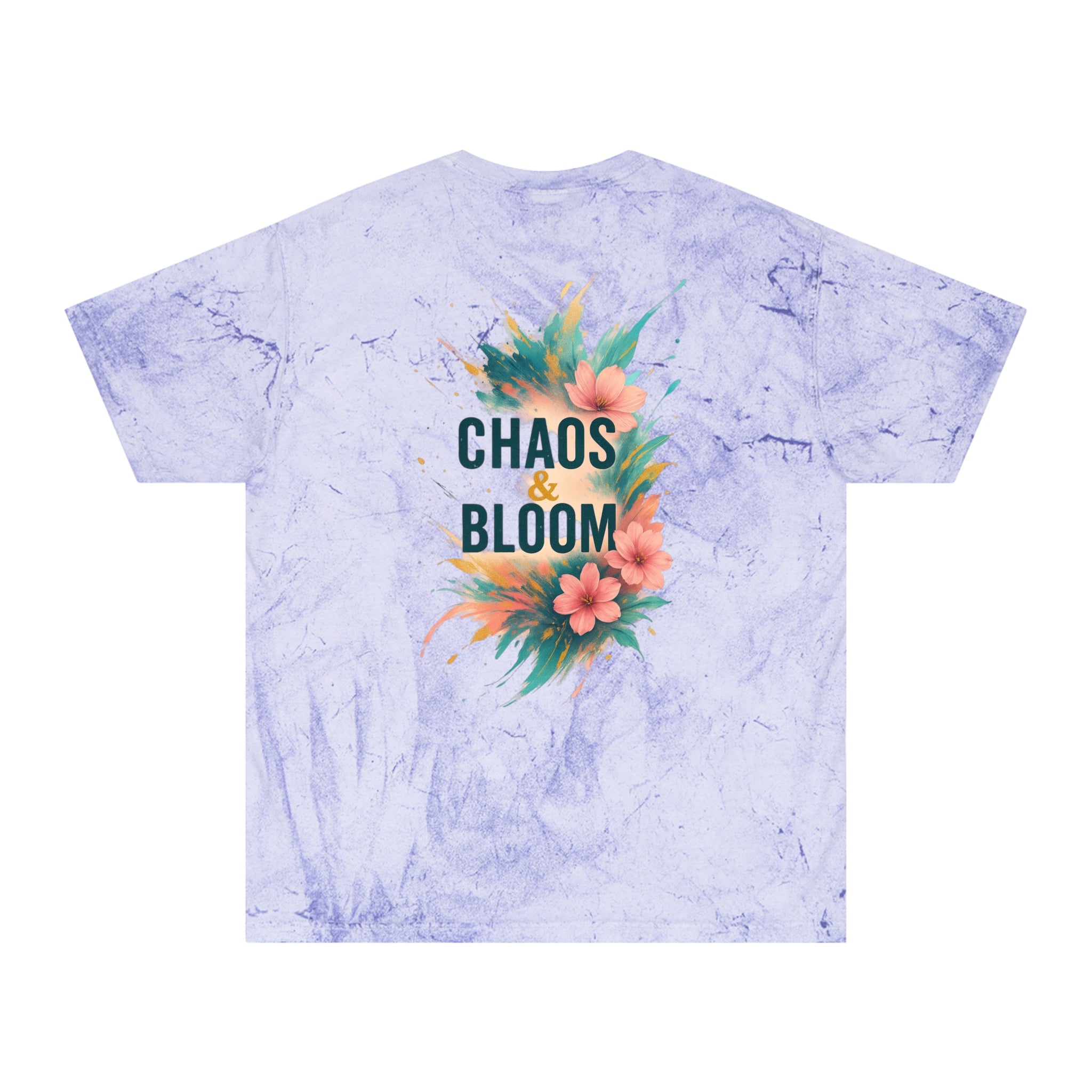 Unisex Bohemian Floral T-Shirt, Chaos & Bloom Tee, Summer Shirt, Gift for Nature Lovers, Trendy Casual Wear, Unique Statement Tee