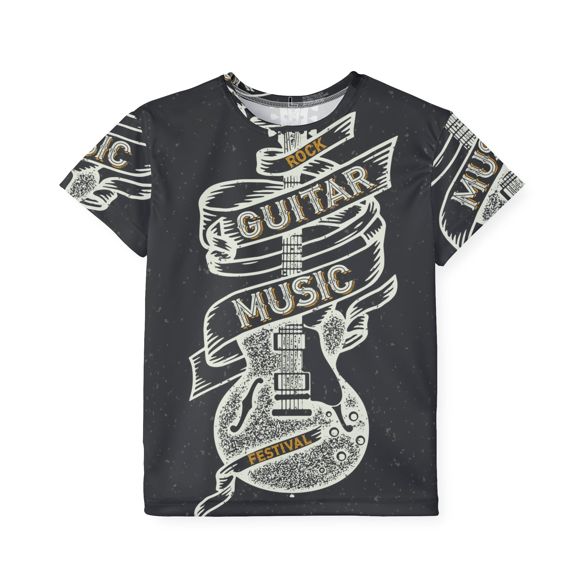 Kids Guitar Music Jersey — Rock Festival Graphic Tee