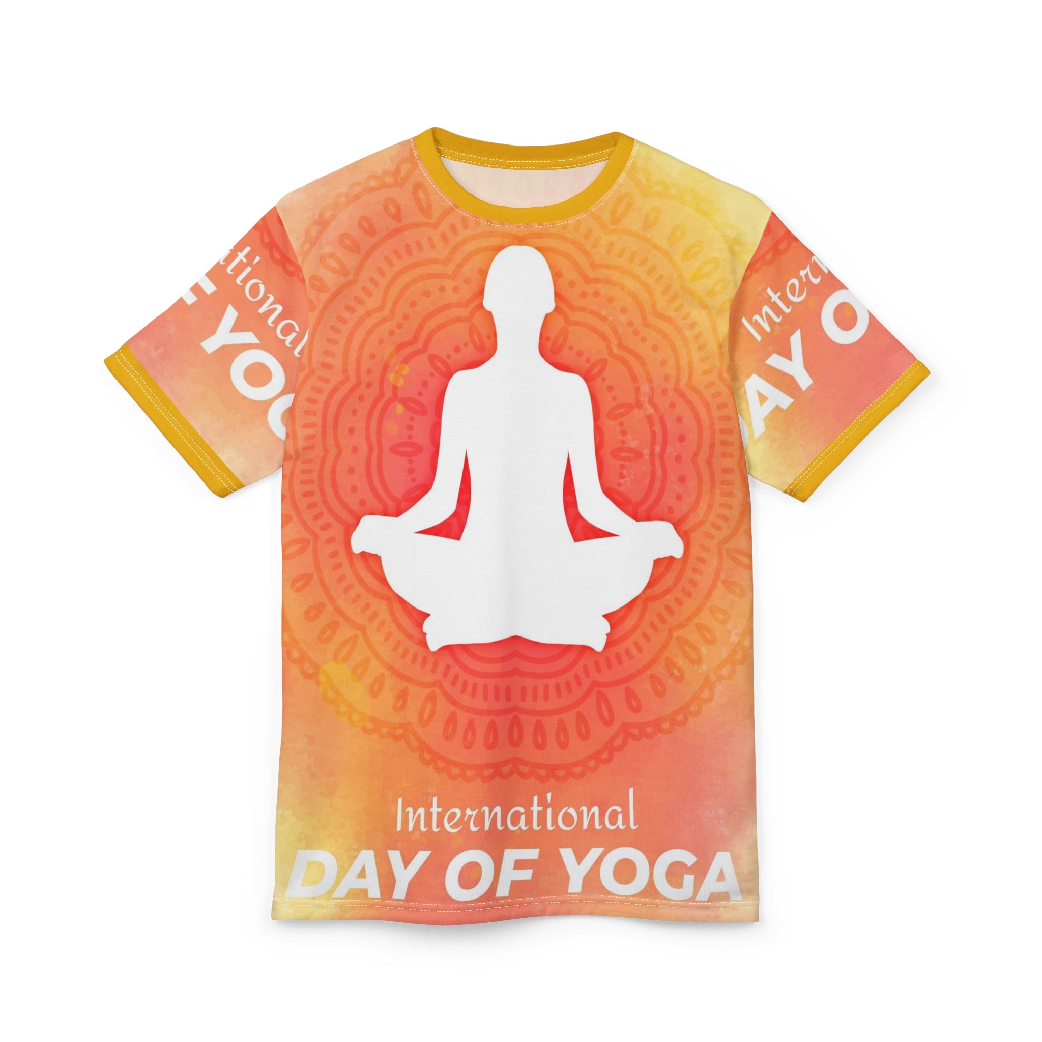 International Day of Yoga Tee — Meditative Mandala All-Over Print Shirt