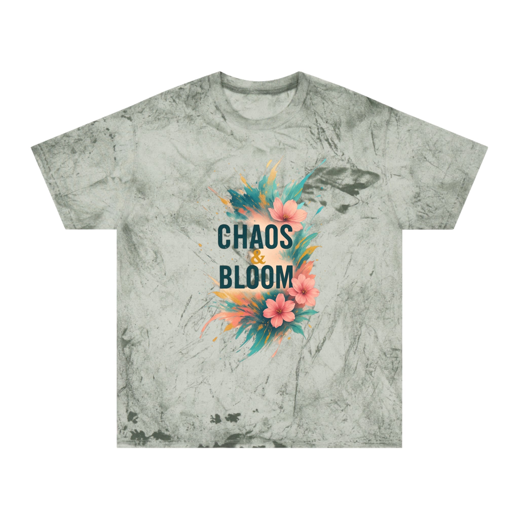 Unisex Bohemian Floral T-Shirt, Chaos & Bloom Tee, Summer Shirt, Gift for Nature Lovers, Trendy Casual Wear, Unique Statement Tee