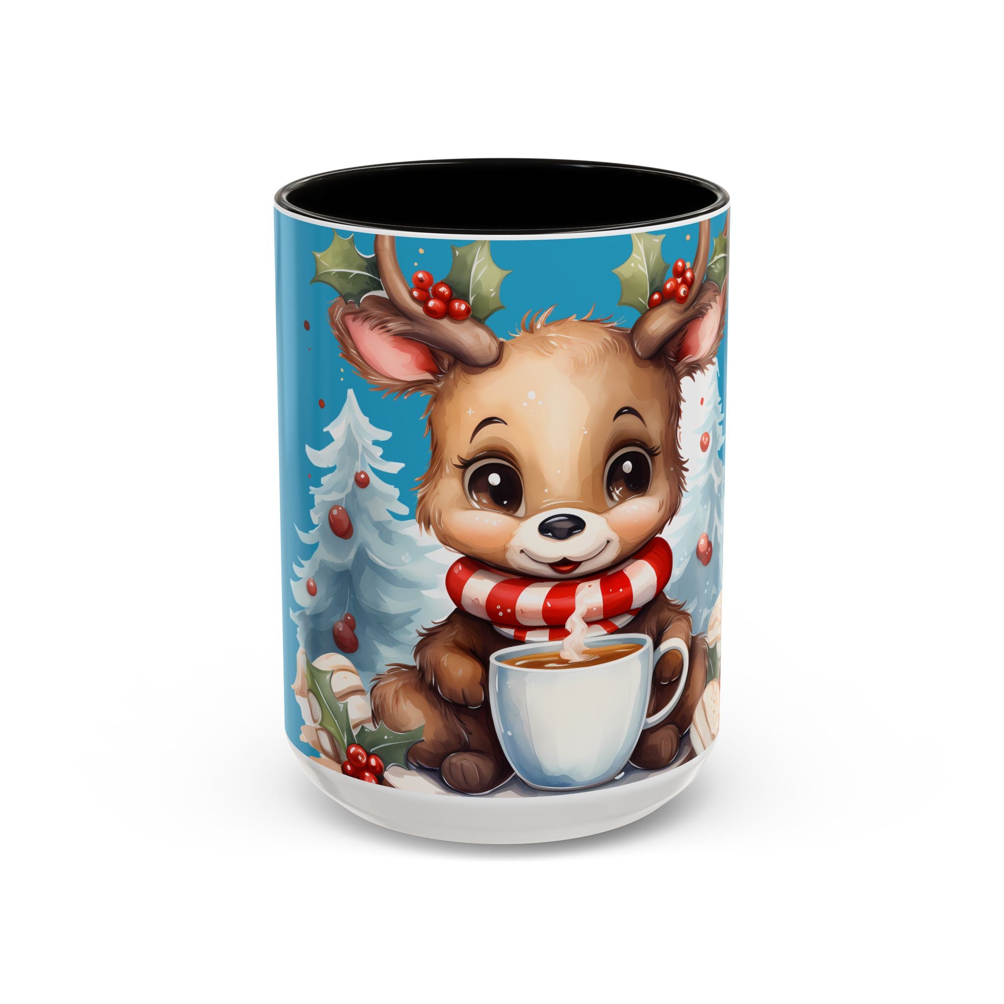 Cute Christmas Reindeer Coffee Mug (11oz & 15oz)