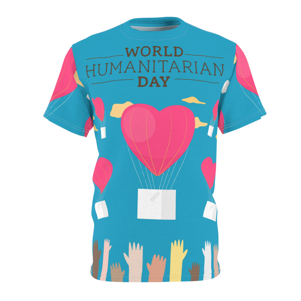 World Humanitarian Day Tee — Heart Balloon Charity All-Over Print