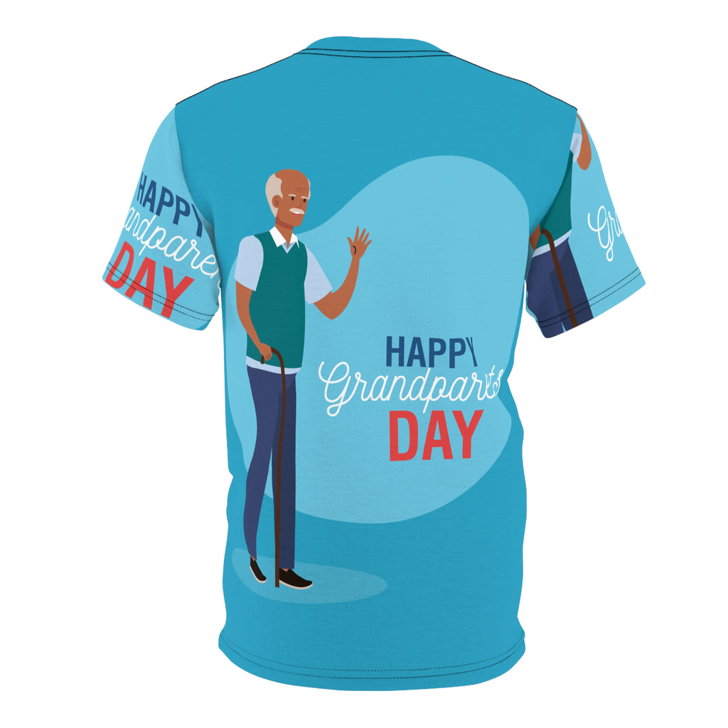 Happy Grandparents Day Tee — All-Over Print Grandfather Celebration Shirt