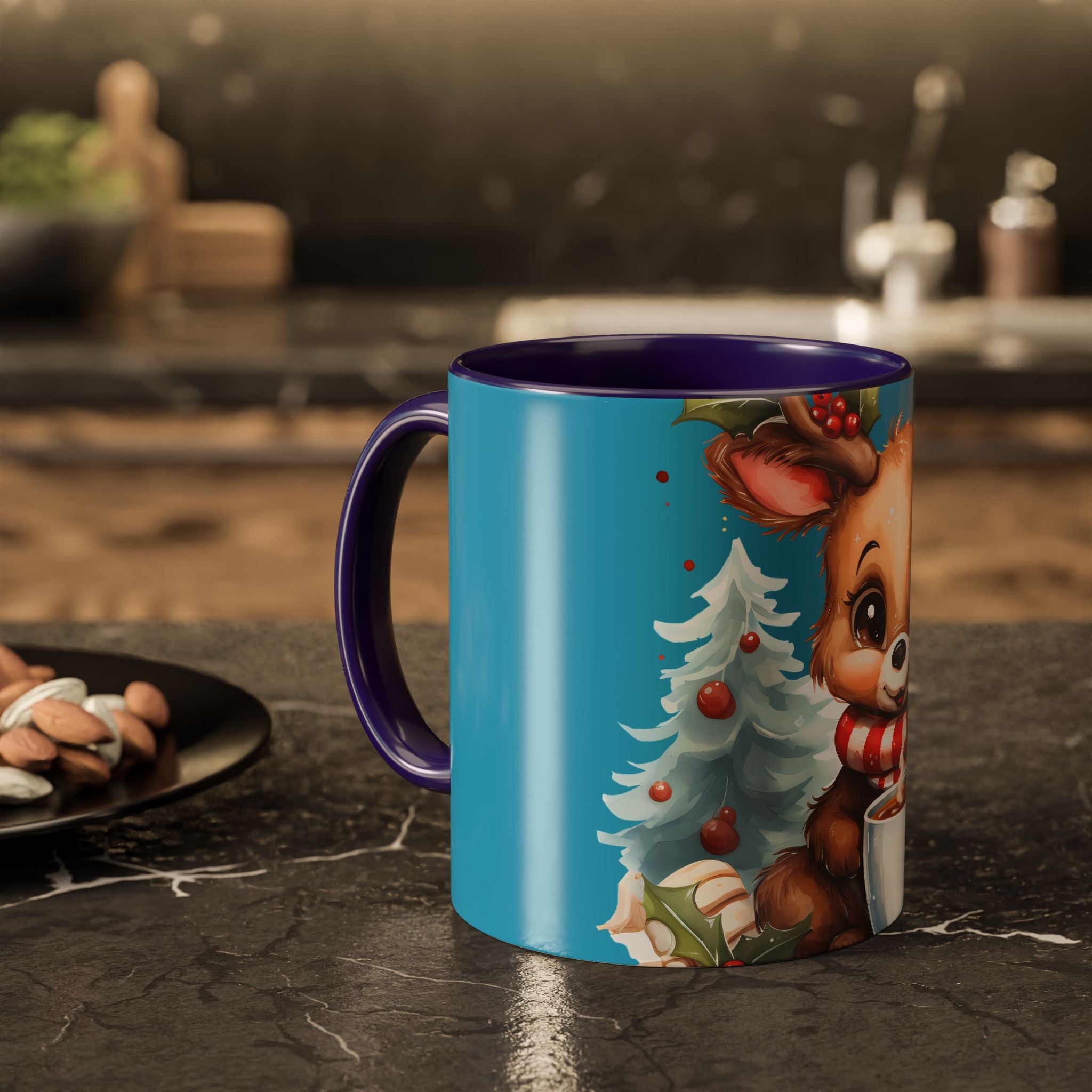 Cute Christmas Reindeer Coffee Mug (11oz & 15oz)