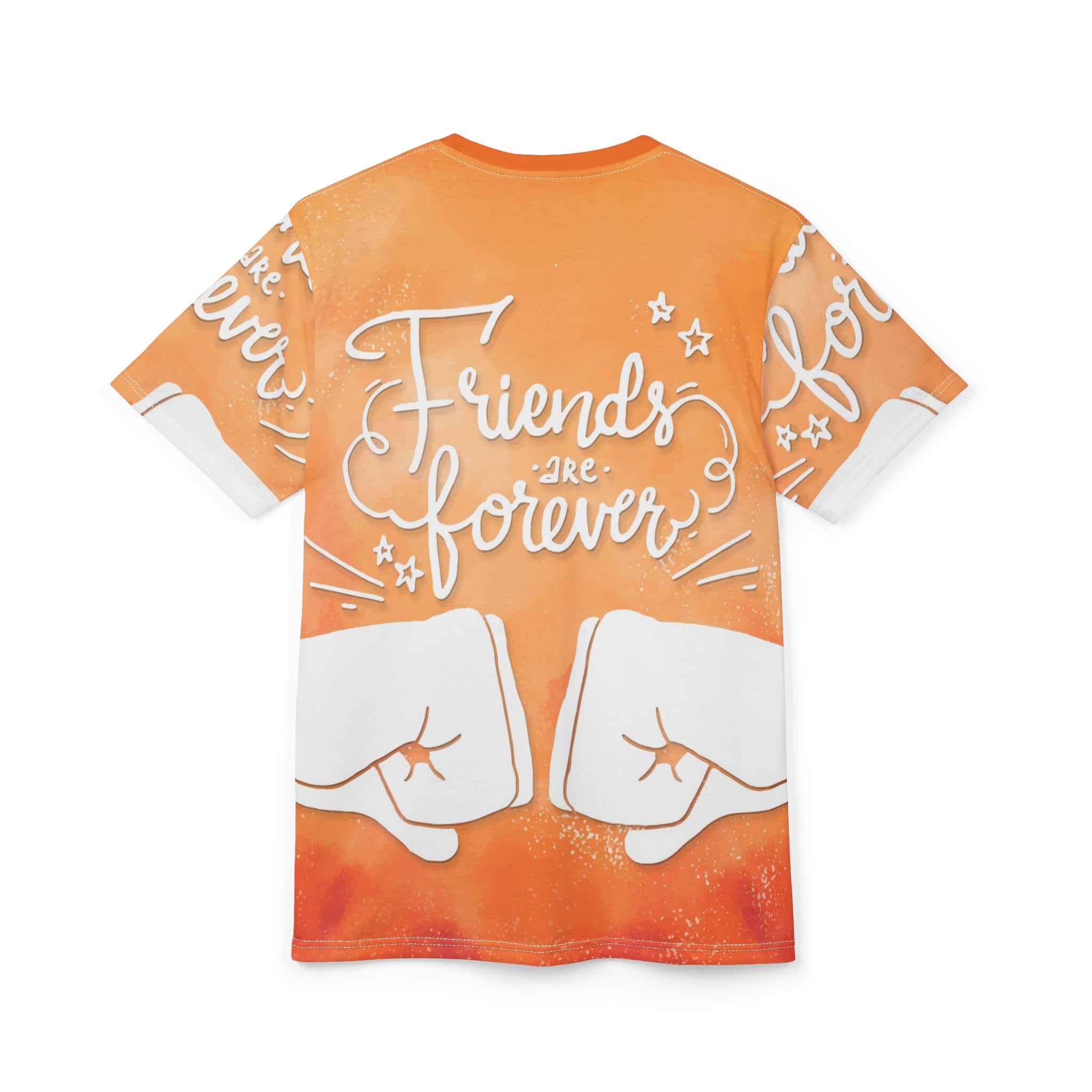 Friends Are Forever Tee — Orange Fist Bump Friendship T-Shirt