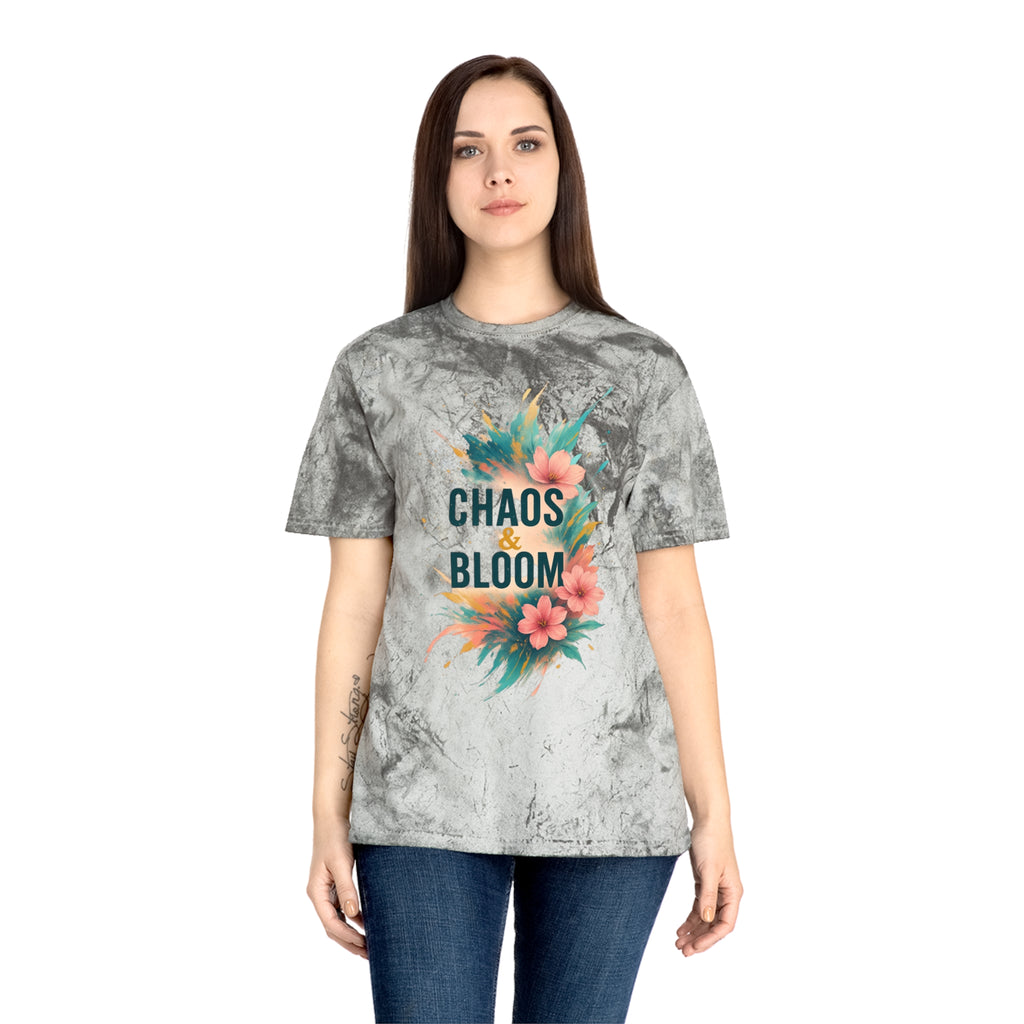 Unisex Bohemian Floral T-Shirt, Chaos & Bloom Tee, Summer Shirt, Gift for Nature Lovers, Trendy Casual Wear, Unique Statement Tee