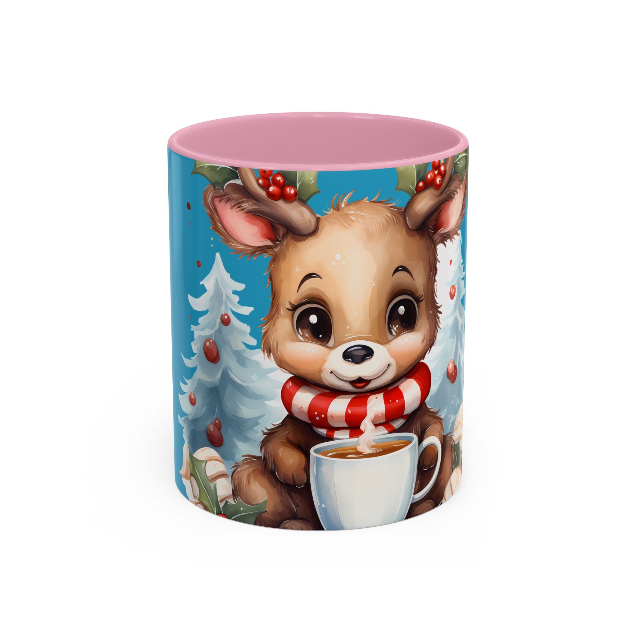 Cute Christmas Reindeer Coffee Mug (11oz & 15oz)