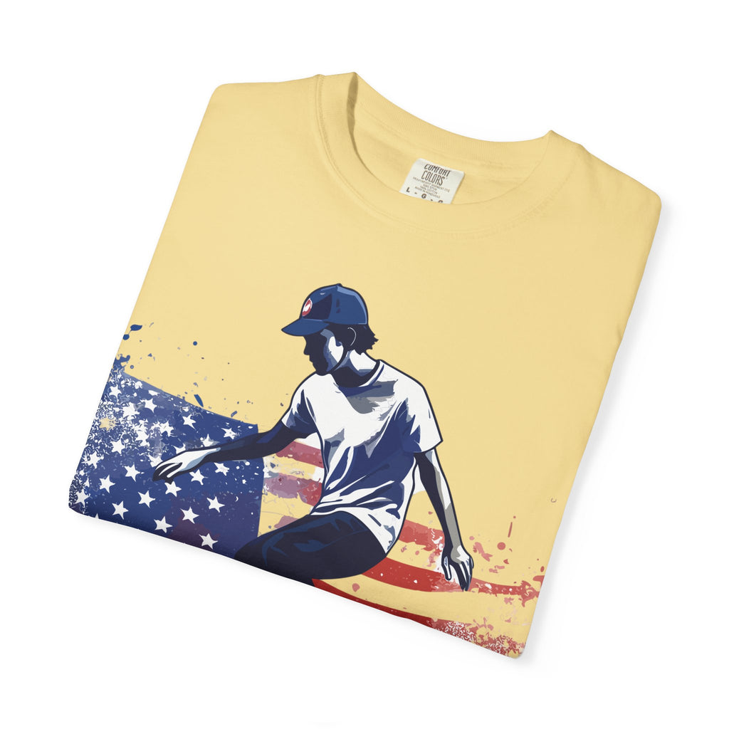 Skateboarder American Flag T-Shirt