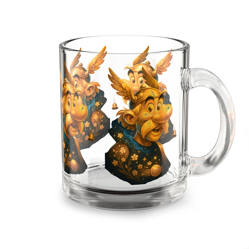 cool Watercolor glass mug 