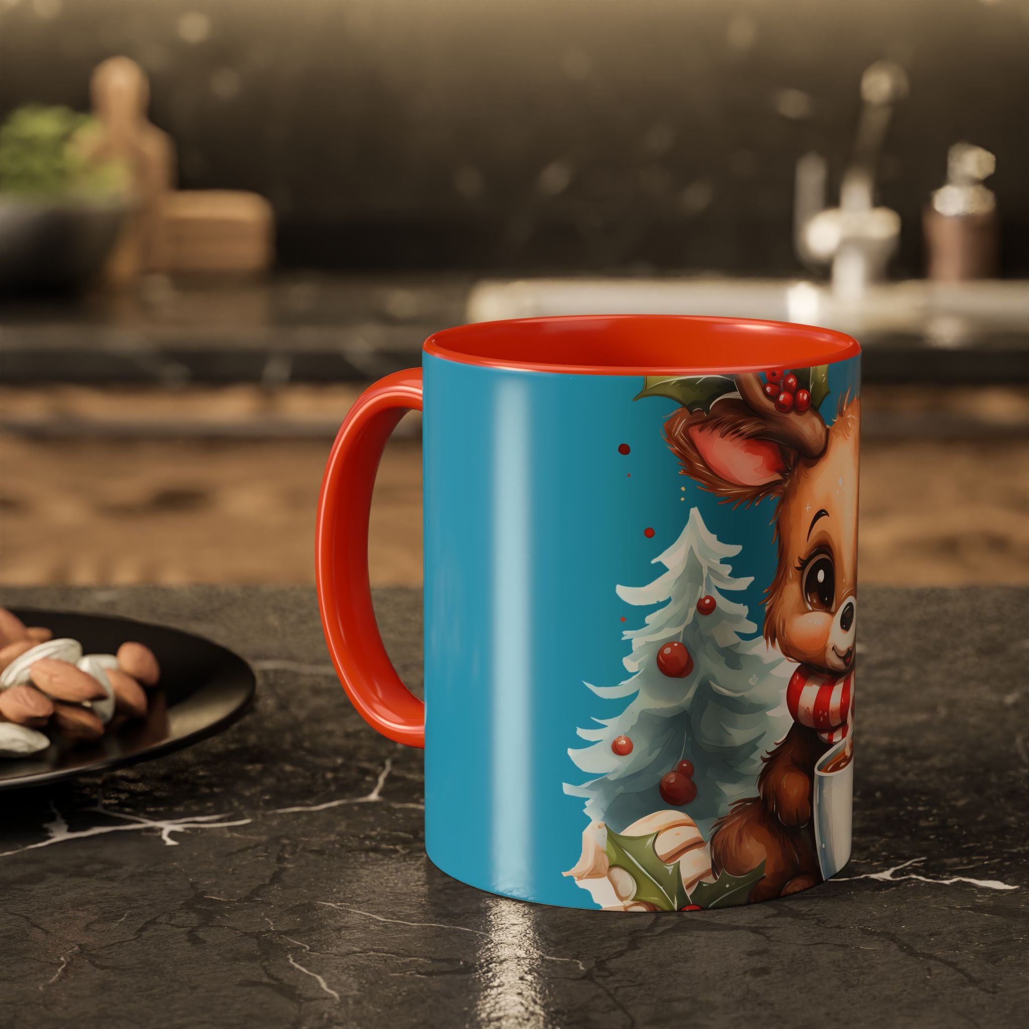Cute Christmas Reindeer Coffee Mug (11oz & 15oz)