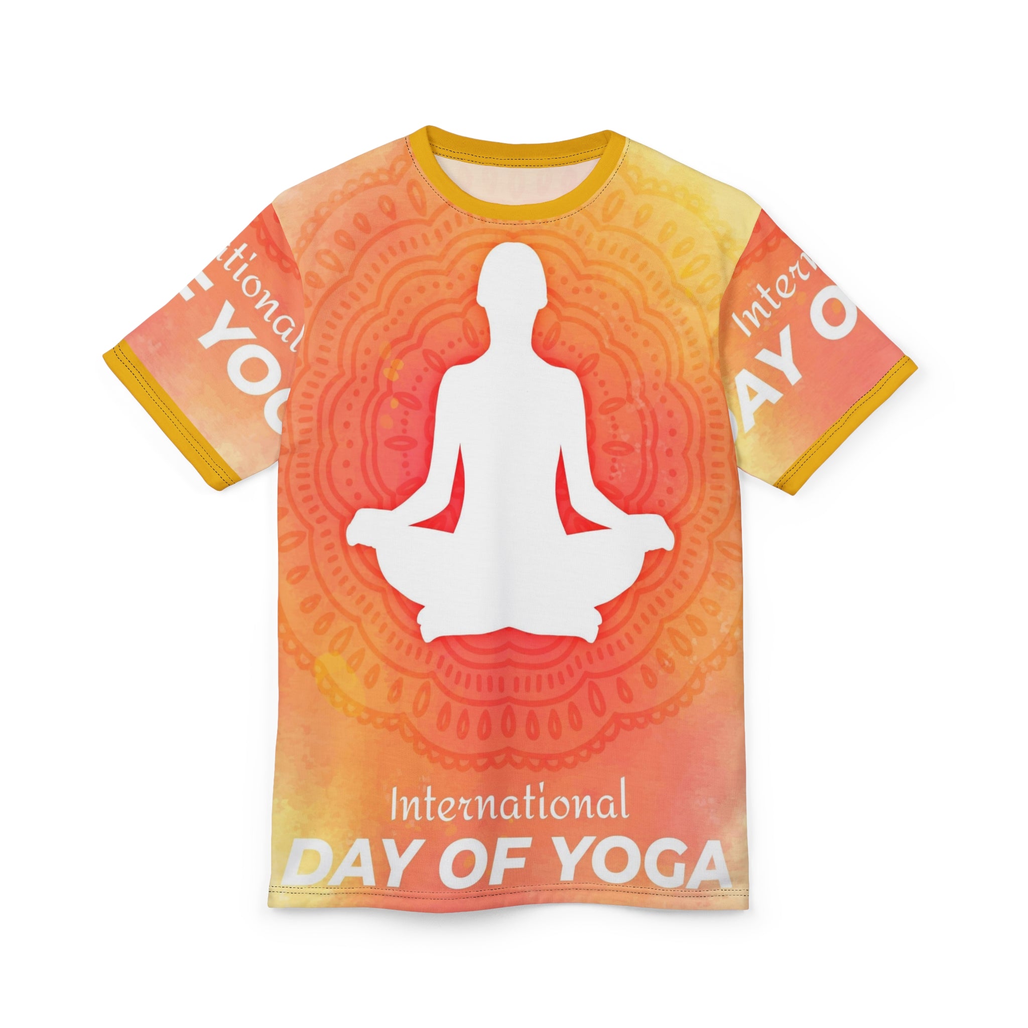 International Day of Yoga Tee — Meditative Mandala All-Over Print Shirt