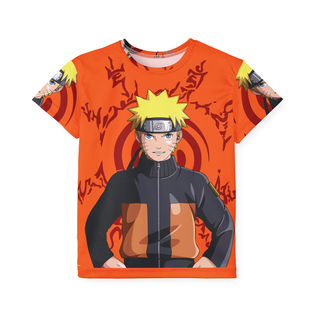 Kids Anime Jersey — Orange Naruto Tee