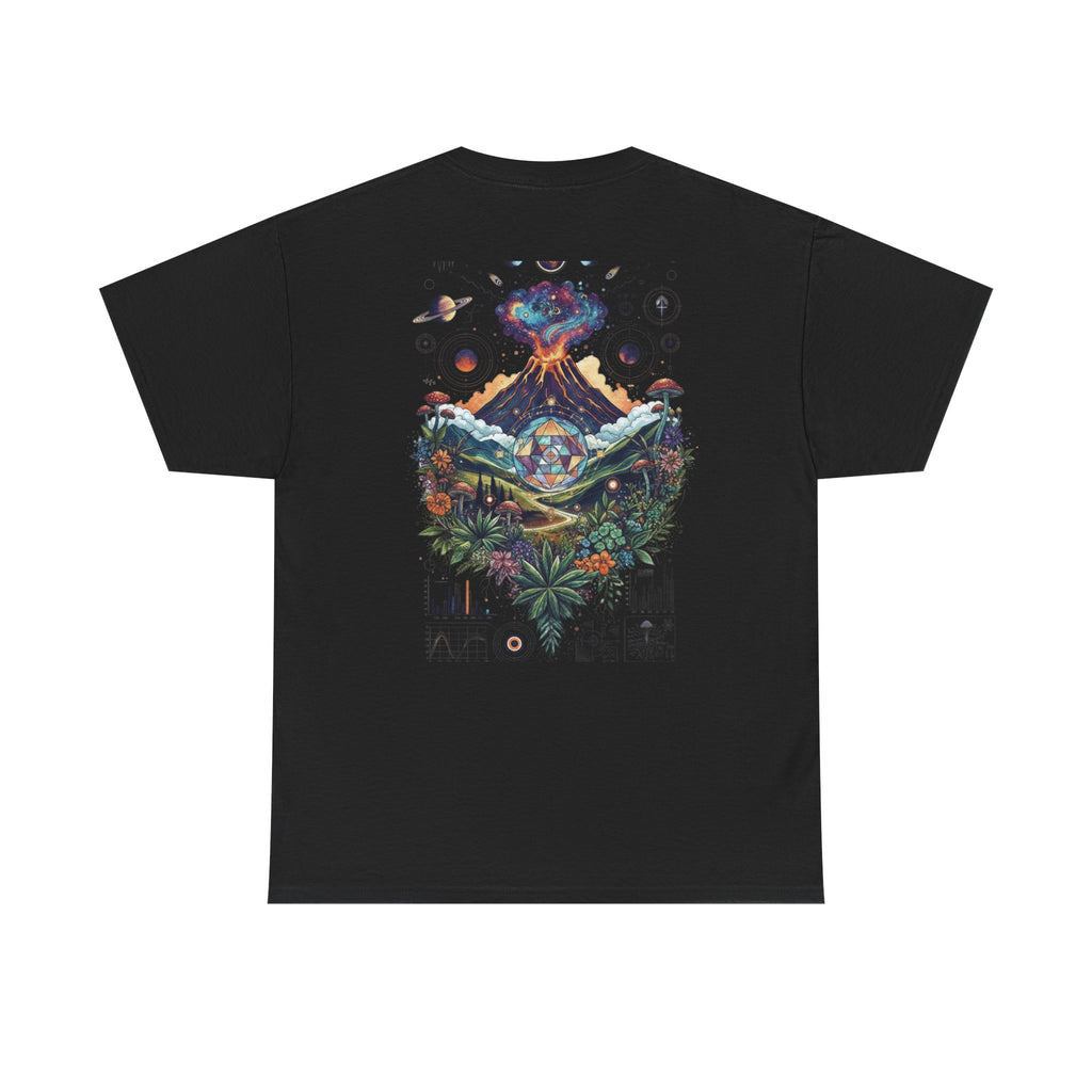 Nature-Inspired Unisex Heavy Cotton Tee | Volcano Art Shirt, Eco-Friendly T-Shirt, Gift for Nature Lovers, Unique Graphic Tee, Casual Wear