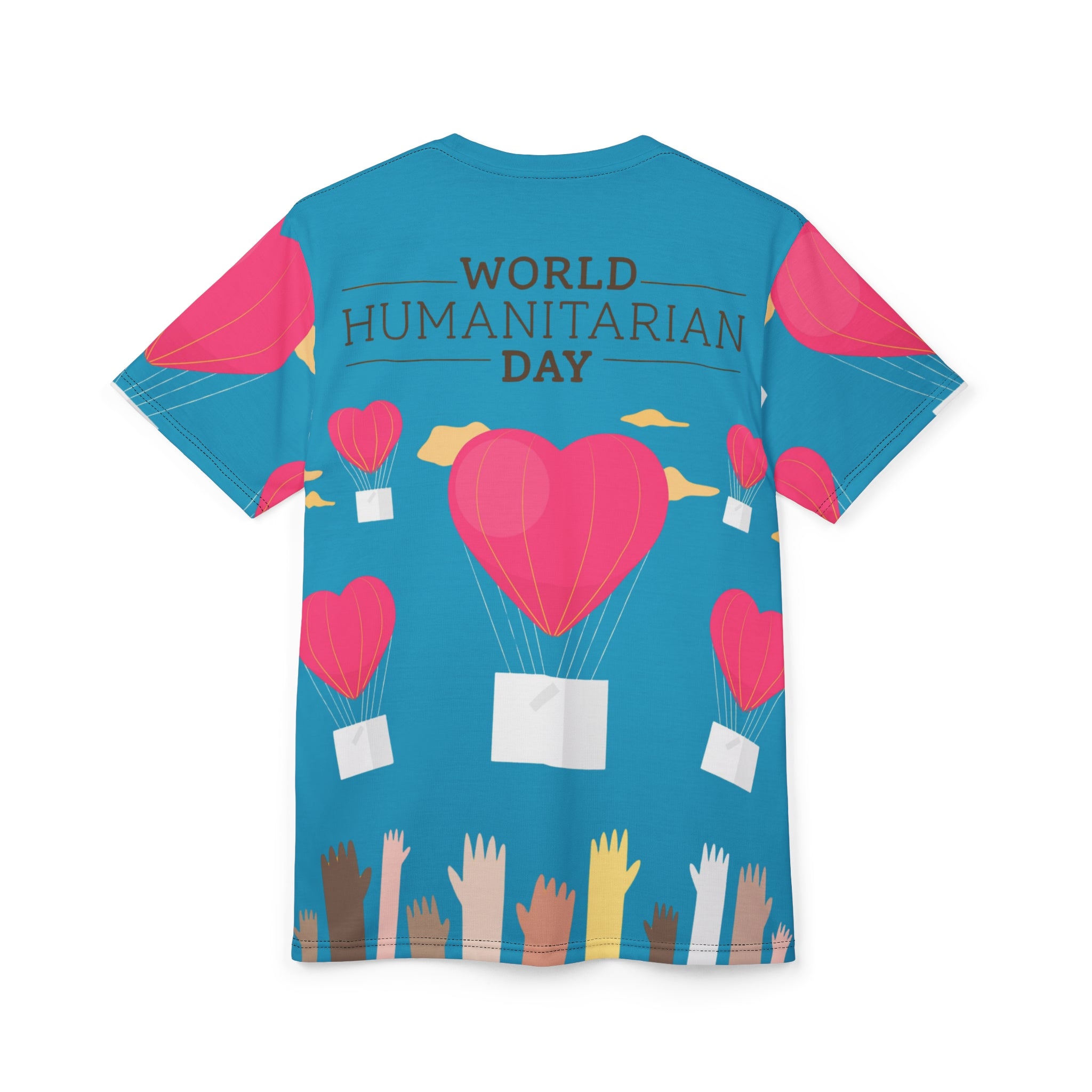 World Humanitarian Day Tee — Heart Balloon Charity All-Over Print